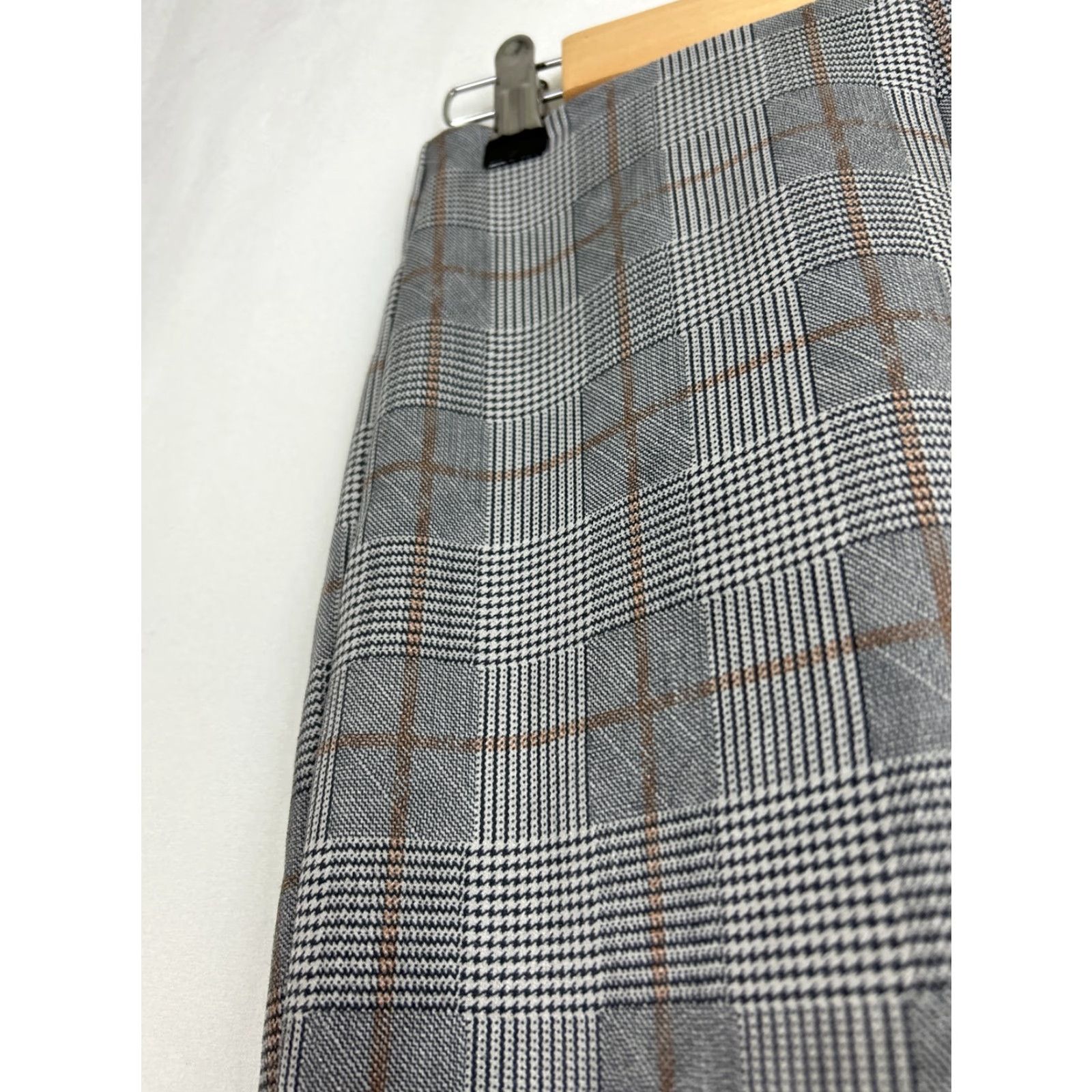 Zara Zara Pants Women S Gray Plaid Tartan Checkered Elastic High Stretch Trouser Style Dress Pants Size 28" / US 6 / IT 42 - 2 Thumbnail