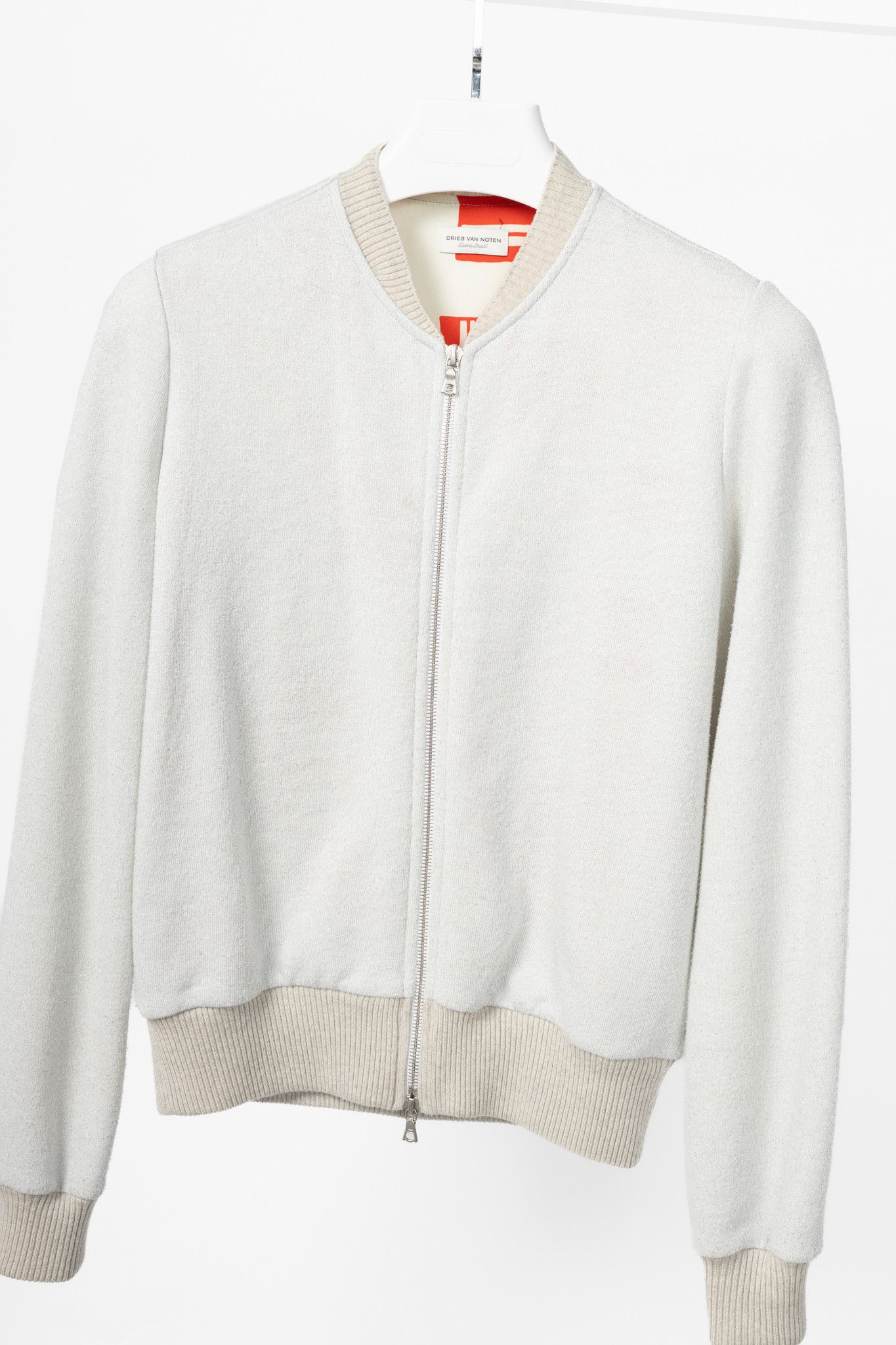 Dries Van Noten Dries Van Noten SS18 Hando Cotton-Blend Lurex-Knit Bomber Size XS / US 0-2 / IT 36-38 - 3 Thumbnail