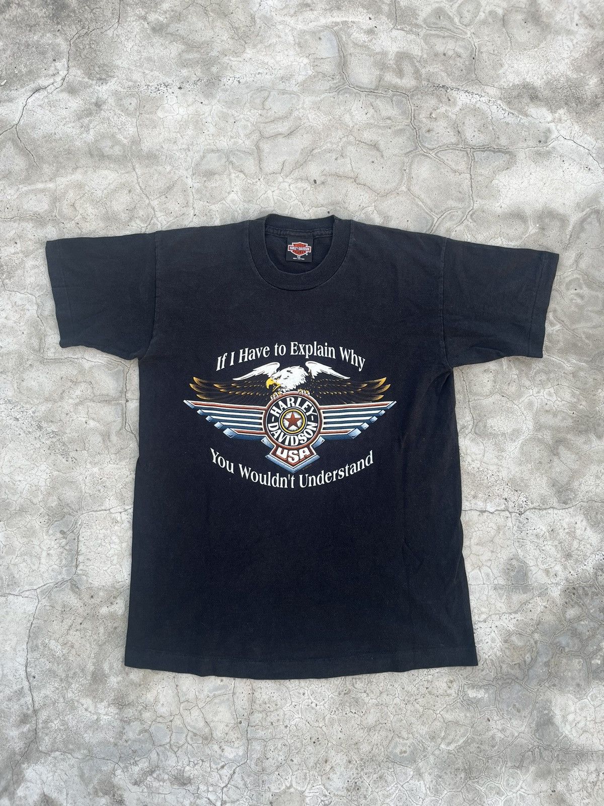 Harley Davidson × Vintage 1996 Harley Davidson single stitch tee Size US M / EU 48-50 / 2 - 1 Thumbnail