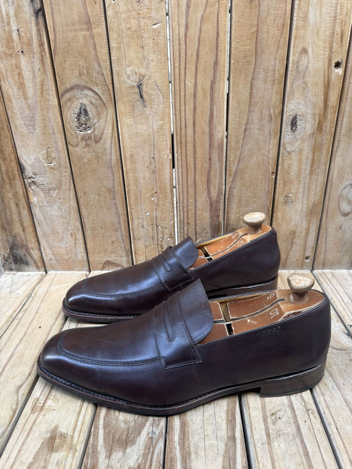 Paraboot Paraboot Men’s Penny brown Leather Loafers Uk 9.5 H US 10.5 Size US 10.5 / EU 43-44 - 5 Thumbnail