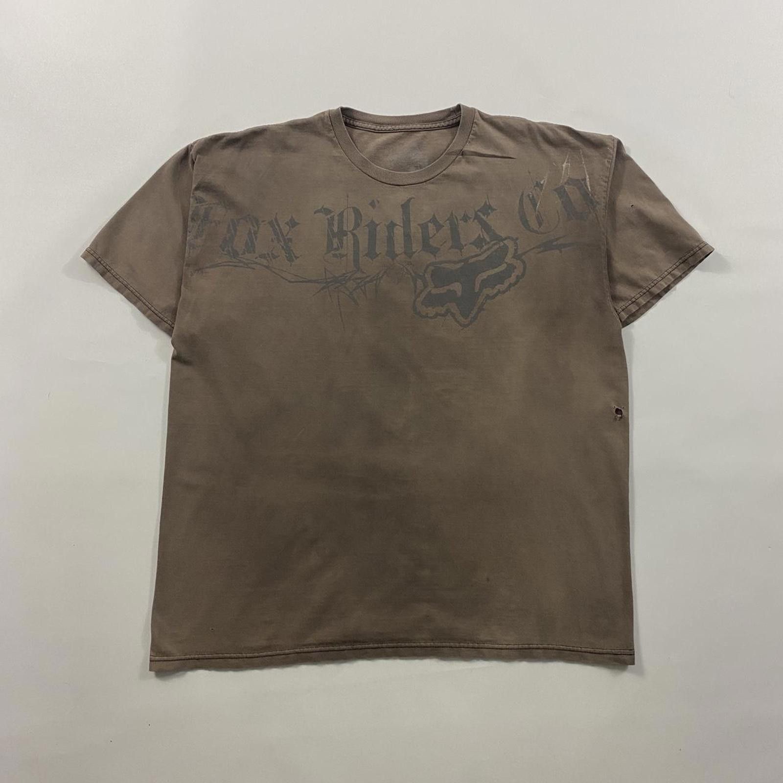 Fox Racing Y2K Faded Fox Racing Brown Tee Size US XL / EU 56 / 4 - 1 Thumbnail