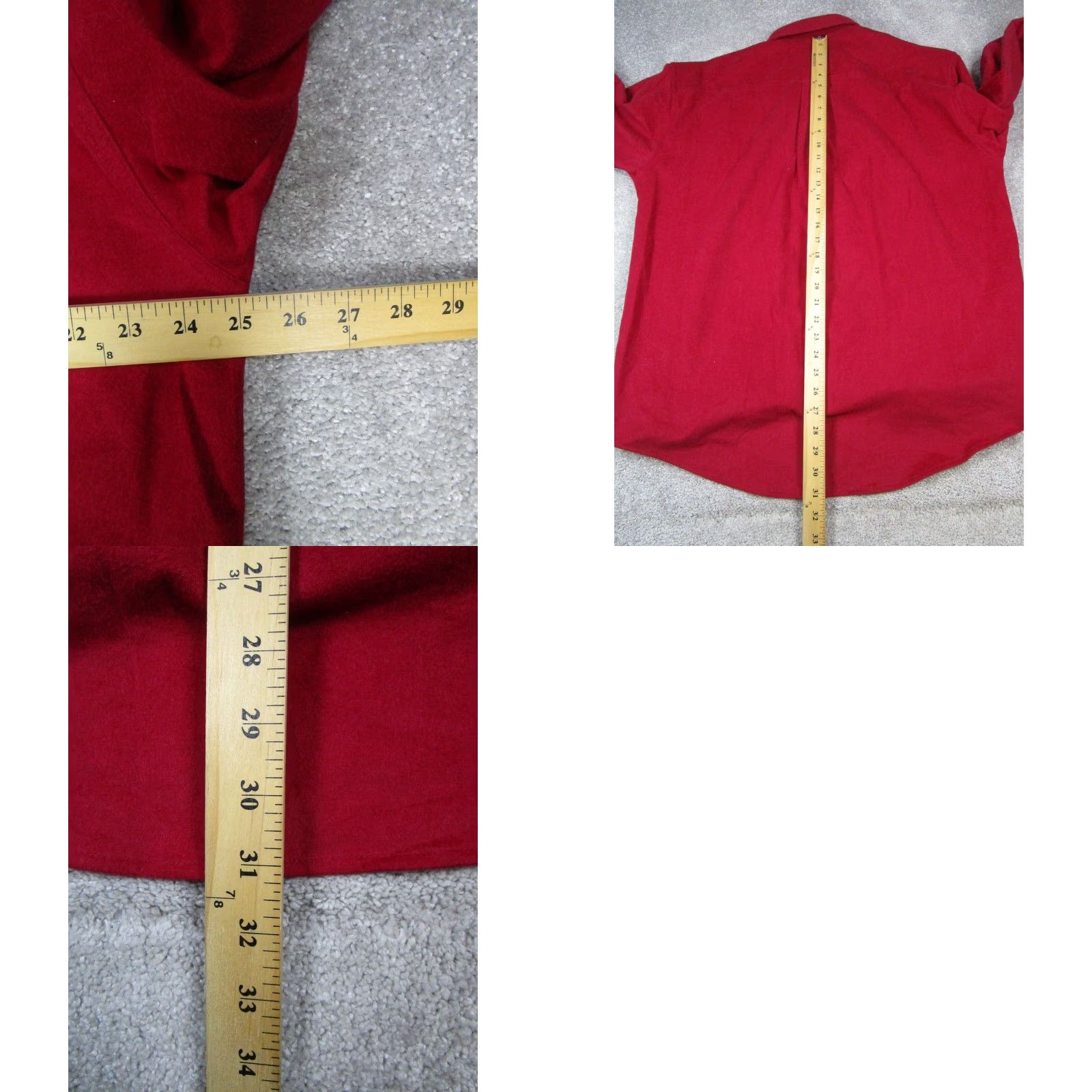 Vintage VINTAGE L.L.Bean Shirt Mens Large Red Cotton Button-Up Flannel Size US L / EU 52-54 / 3 - 8 Thumbnail