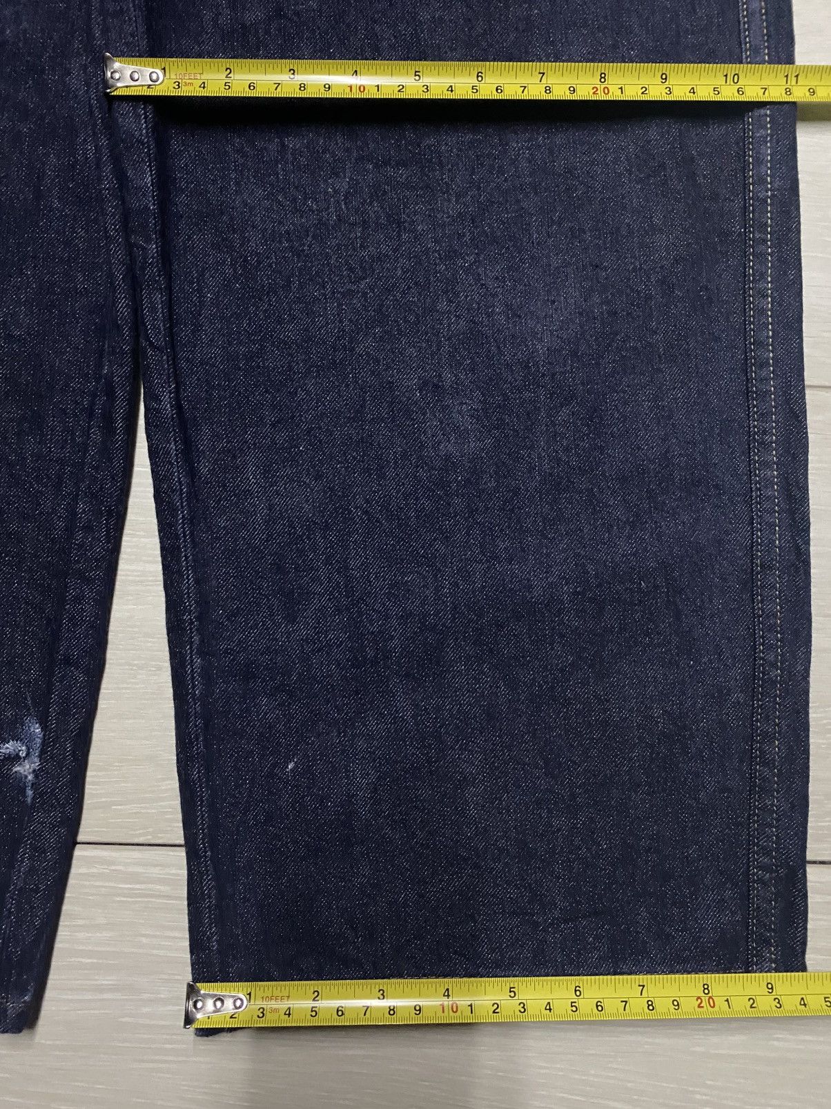 Christophe Lemaire Vintage Uniqlo Navy Blue Baggy Jeans Size US 27 - 13 Thumbnail