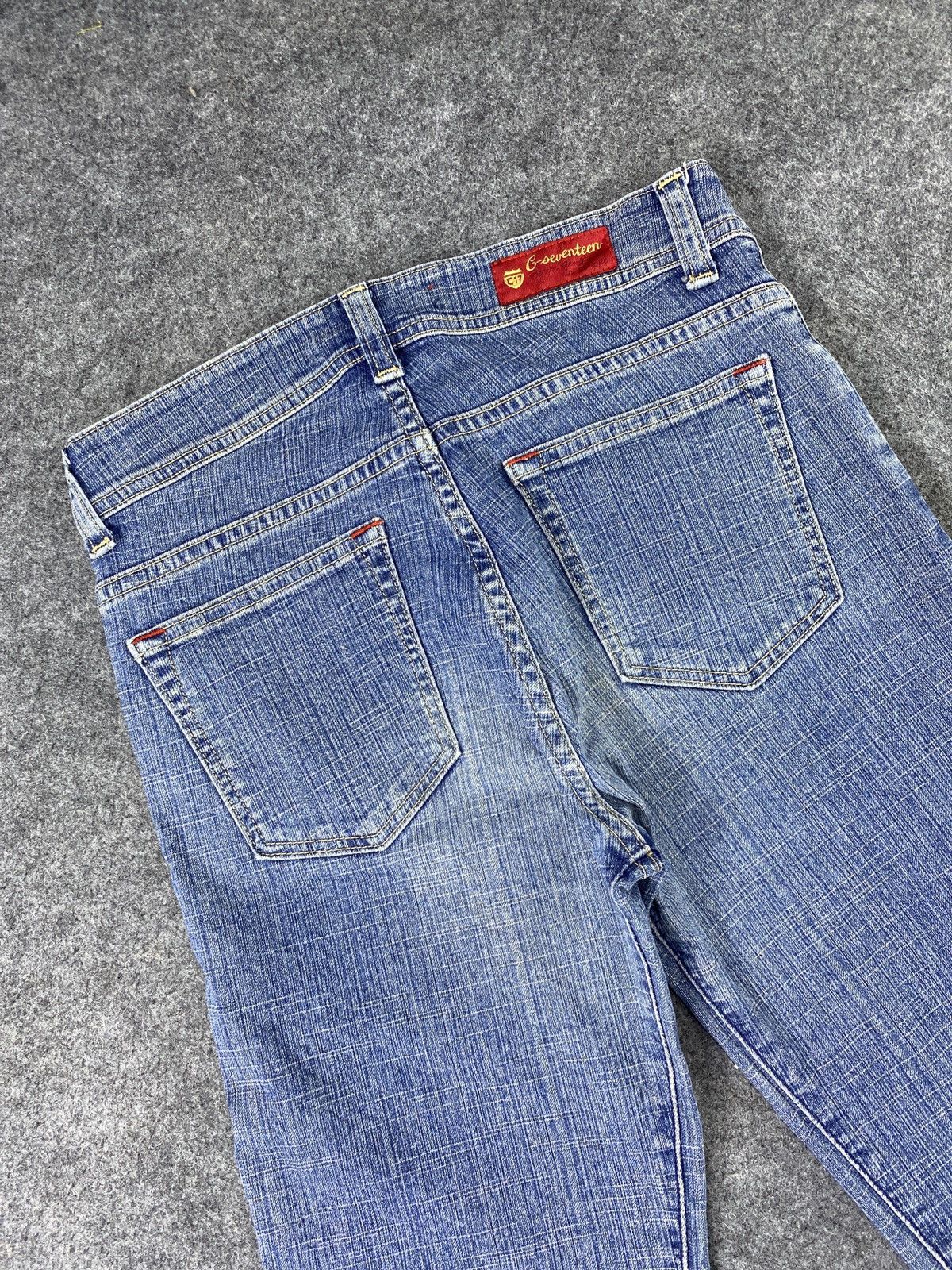 Japanese Brand Flare Jeans C-Seventeen Bootcut Denim pants - J1022 Size 27" / US 4 / IT 40 - 6 Thumbnail