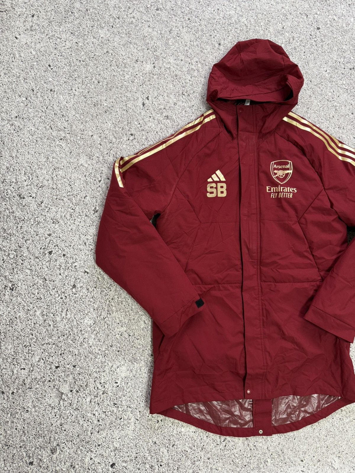Adidas Arsenal Adidas 2023 2024 Stadium Parka Training Jacket Size US M / EU 48-50 / 2 - 3 Thumbnail