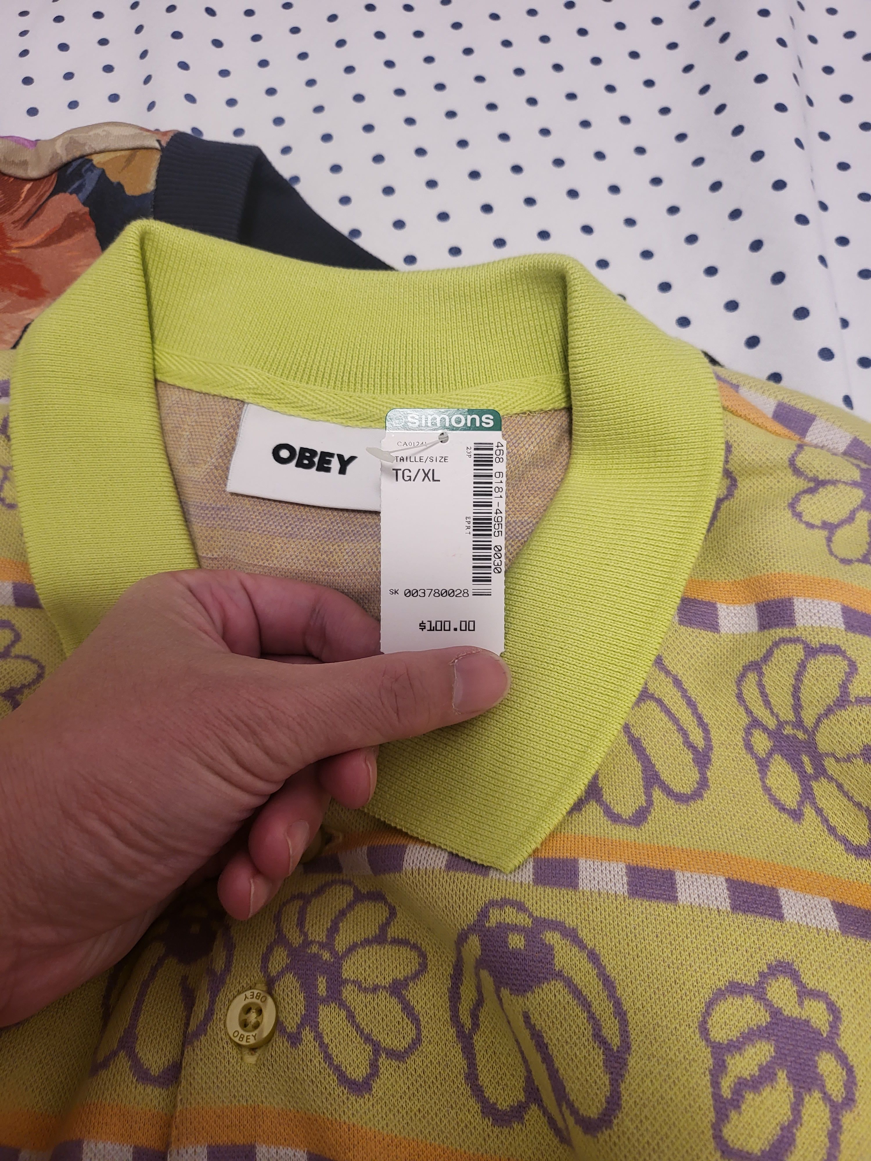 Obey Expand Jacquard Polo Size US XL / EU 56 / 4 - 9 Thumbnail