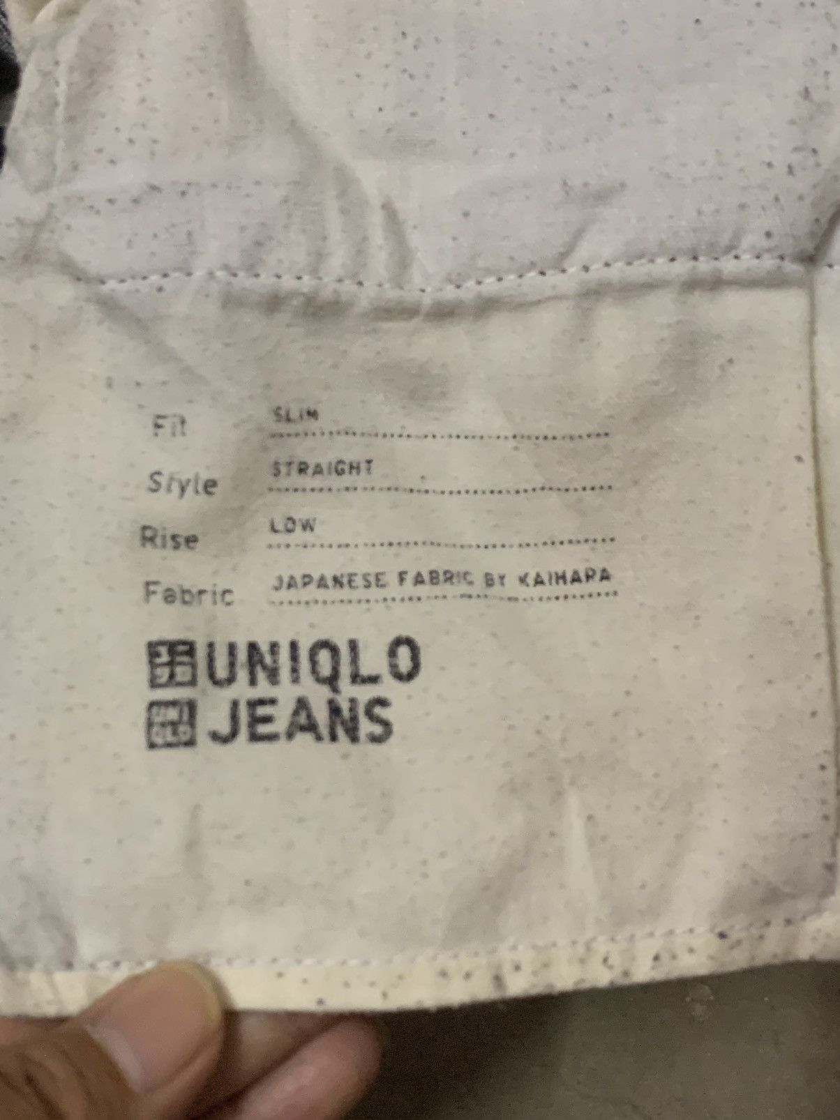 Japanese Brand Uniqlo Selvedge Straight Cutting Flare Denim Jeans Size US 34 / EU 50 - 10 Thumbnail