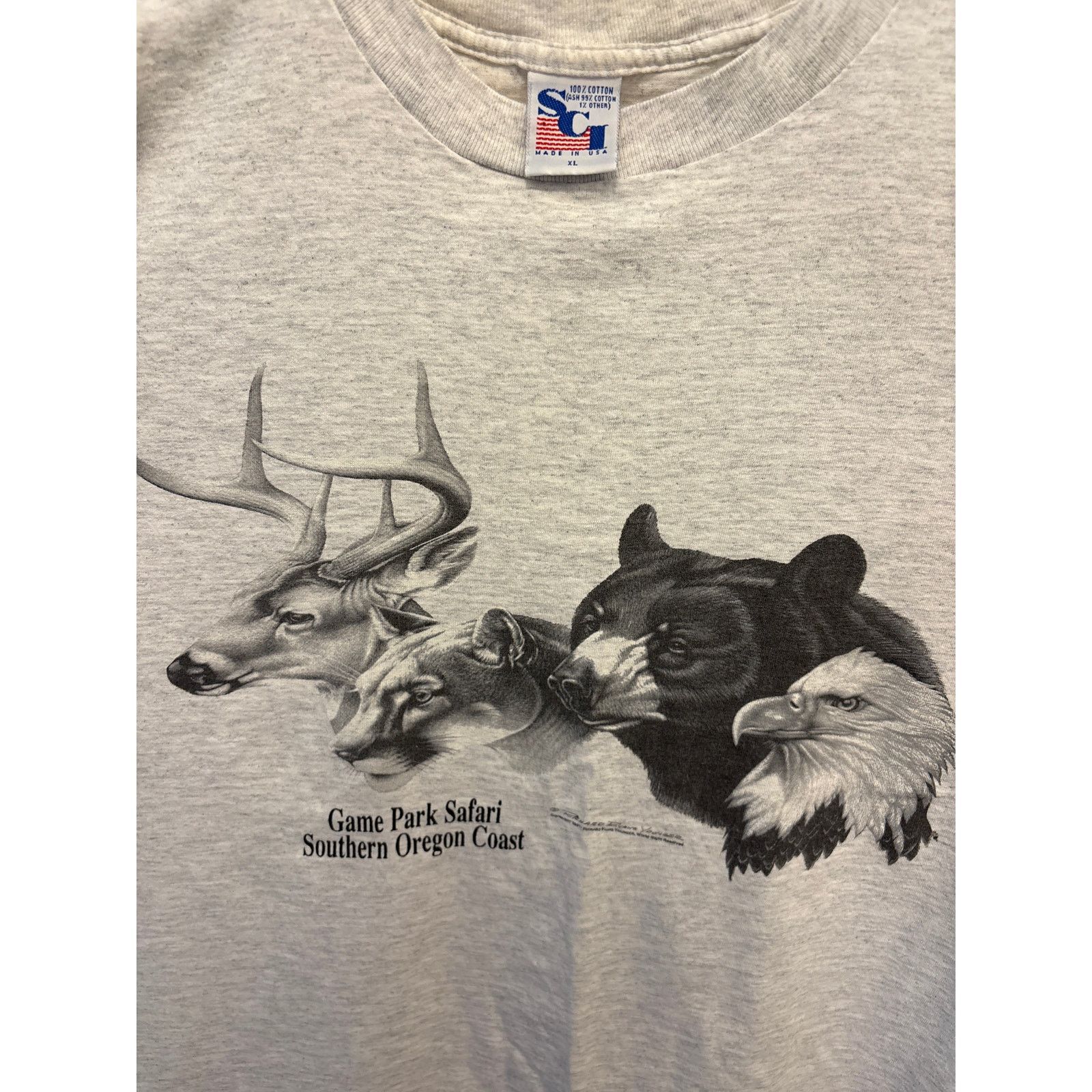 Vintage VTG 1991 Richard Evans Younger game park Safari Oregon shirt Size US XL / EU 56 / 4 - 1 Thumbnail