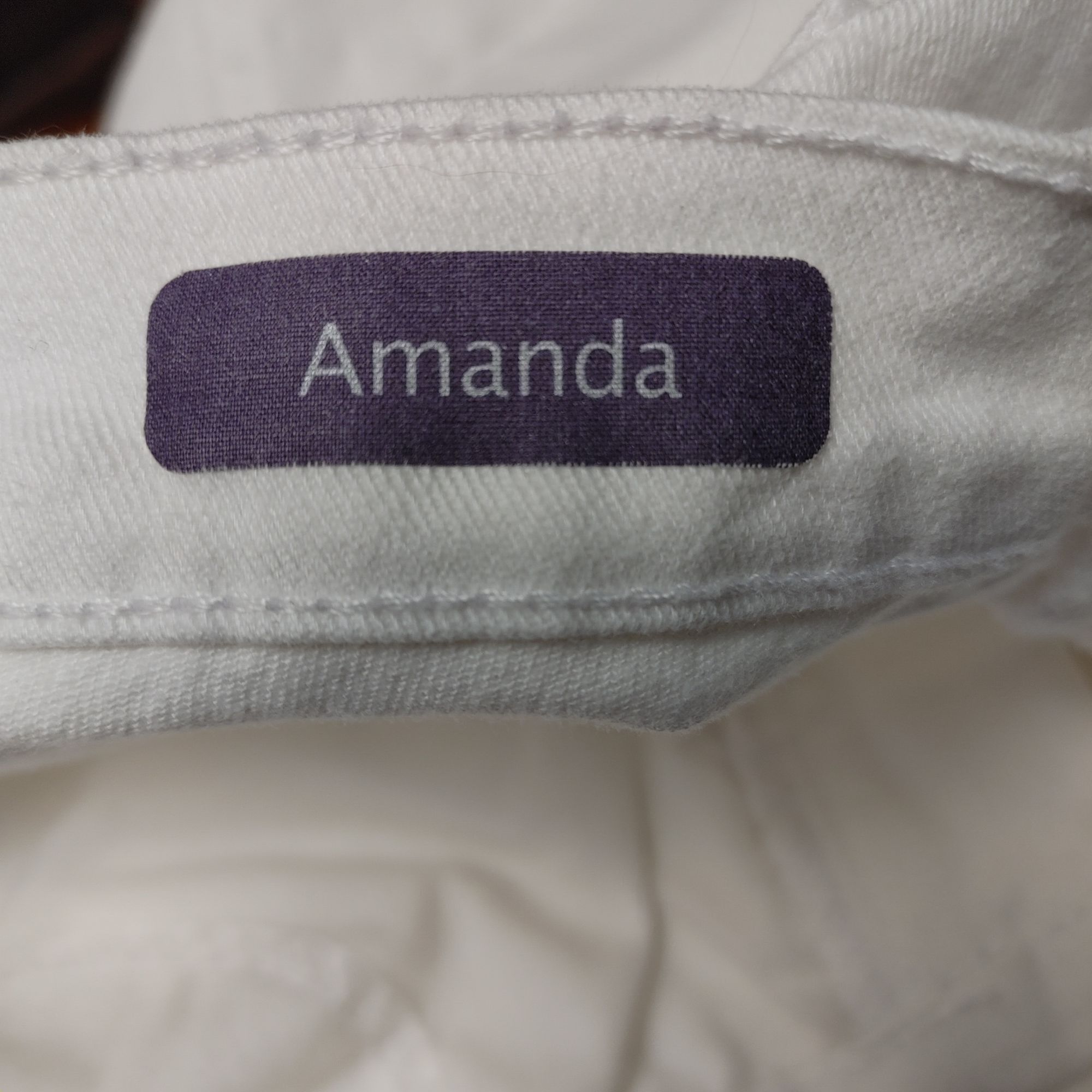 Gloria Vanderbilt Gloria Vanderbilt Women's White Missy Amanda Straight Leg Size 32" / US 10 / IT 46 - 4 Thumbnail