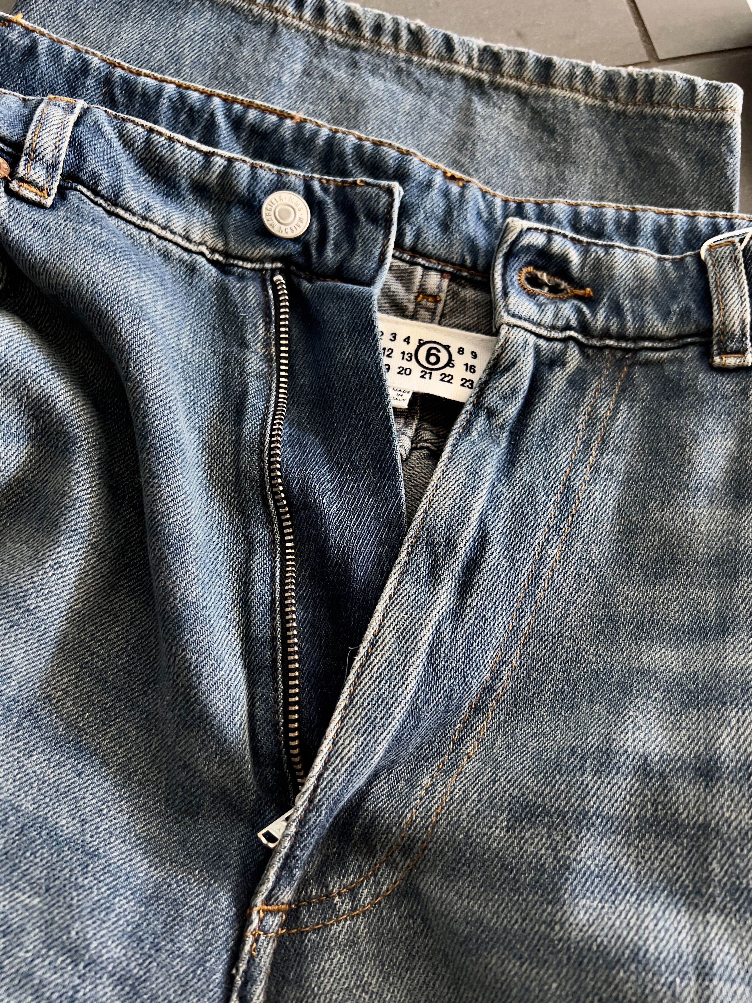 Maison Margiela Maison Margiela MM6 SS24 Distressed Denim Jeans Size US 30 / EU 46 - 15 Thumbnail
