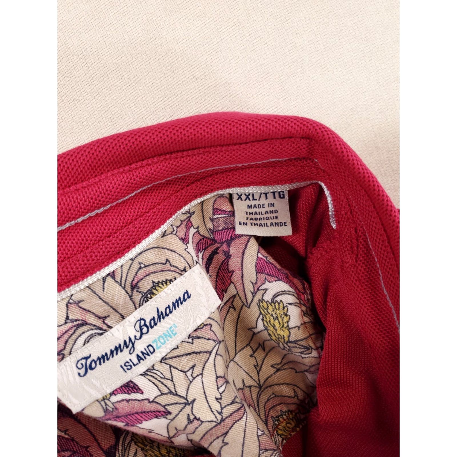 Tommy Bahama Tommy Bahama Island Zone Polo Shirt Short Sleeve Magenta Mens XXL Size US XXL / EU 58 / 5 - 3 Thumbnail