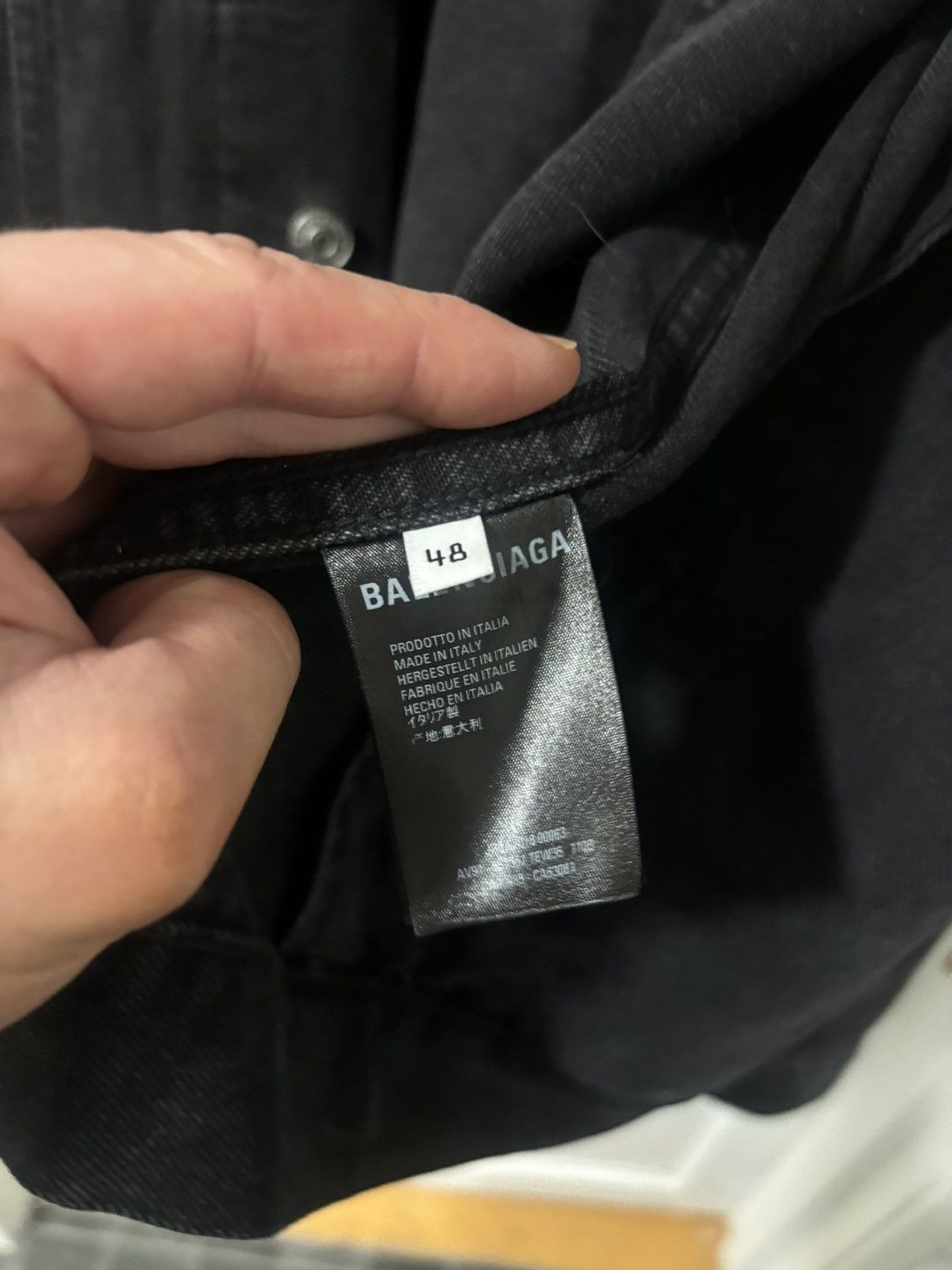 Balenciaga Back logo denim jacket 🍋 Size US L / EU 52-54 / 3 - 5 Thumbnail