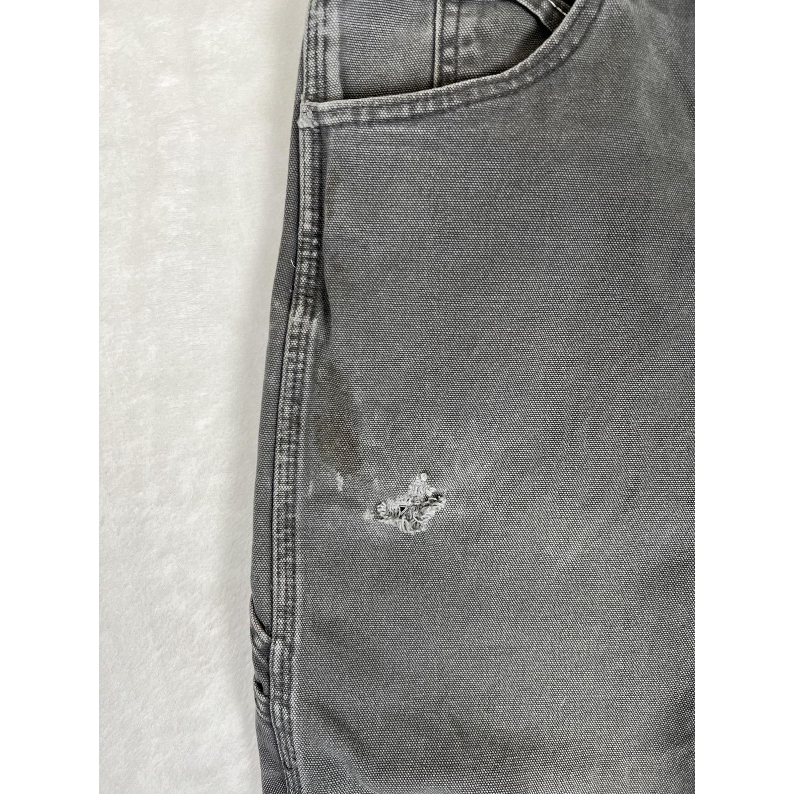 Dickies Vintage Dickies Carpenter Denim Jeans Mens 36x30 Gray Canvas Size US 36 / EU 52 - 4 Thumbnail
