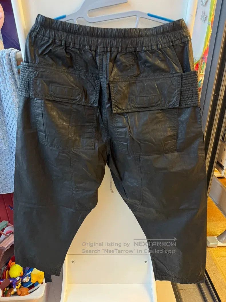 Rick Owens RICK OWENS Slightly Saggy Double Ring Thin Heavy Wax Pants Size US 27 - 3 Thumbnail