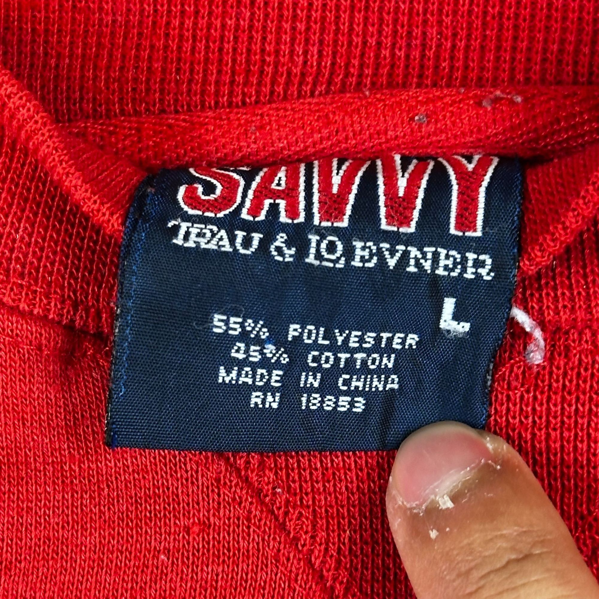 Vintage Ohio State Red Crewneck Sweatshirt Mens Large By Savvy 55% P Size US L / EU 52-54 / 3 - 3 Thumbnail