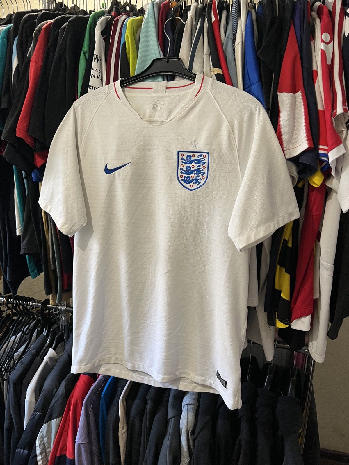 Nike × Vintage 2018/2019 VINTAGE NIKE ENGLAND NATIONAL TEAM HOME FOOTBALL T Size US L / EU 52-54 / 3 - 2 Thumbnail