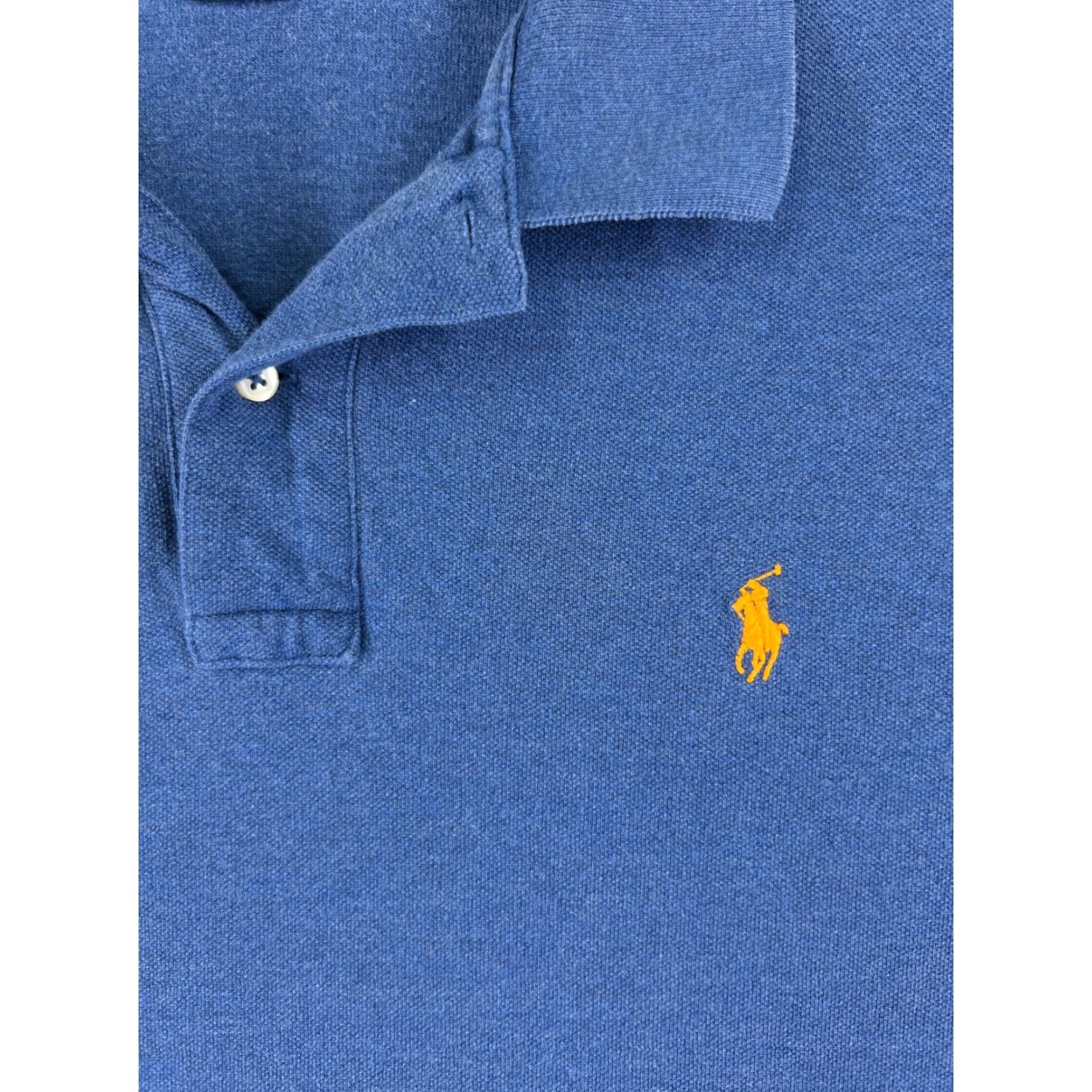 Ralph Lauren VINTAGE Ralph Lauren Polo Shirt Mens 2XL Blue 100% Cotton Knit Pony Size US XXL / EU 58 / 5 - 6 Thumbnail