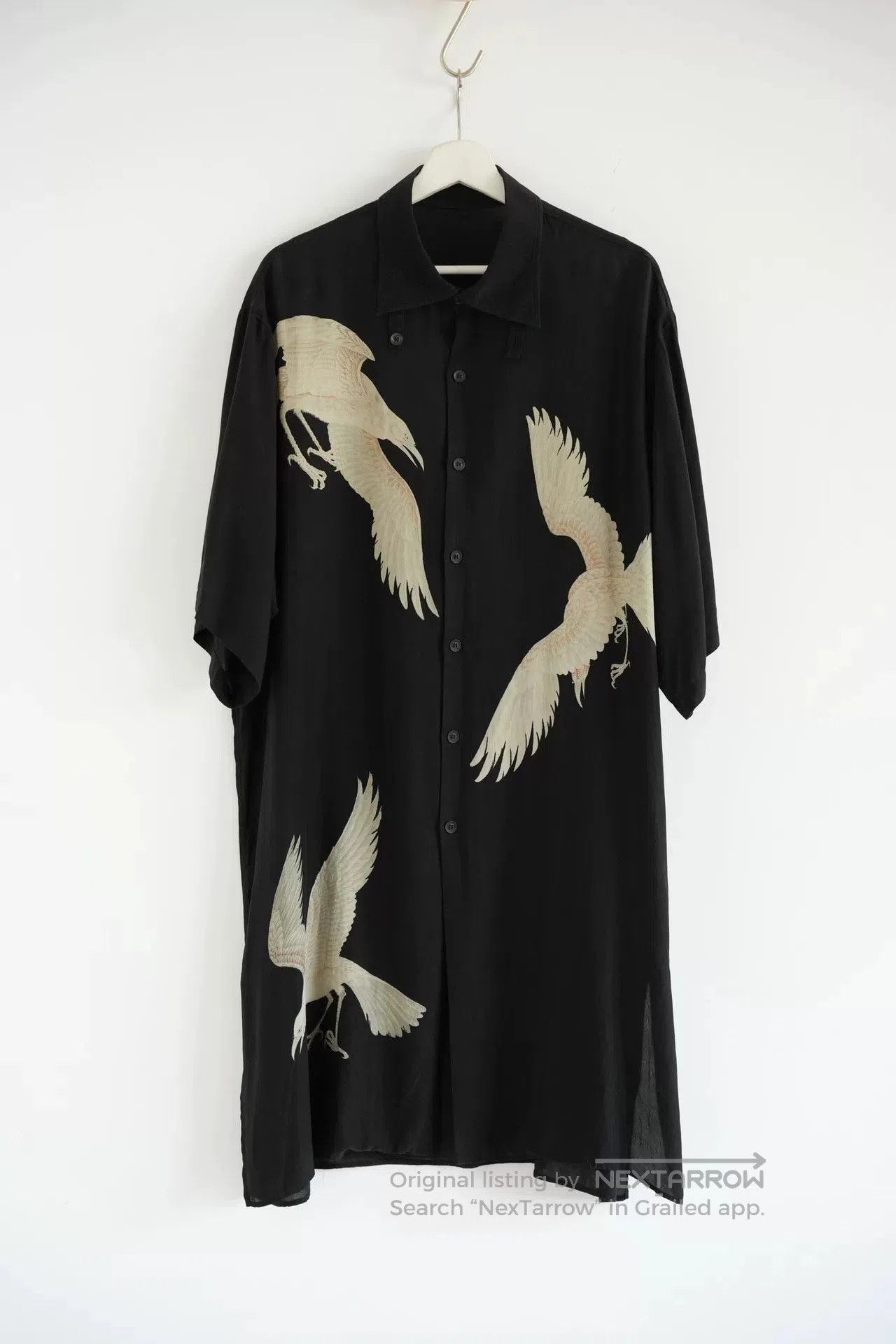 Yohji Yamamoto Yohji Yamamoto Silk Short Sleeve Shirt. Size US M / EU 48-50 / 2 - 1 Thumbnail