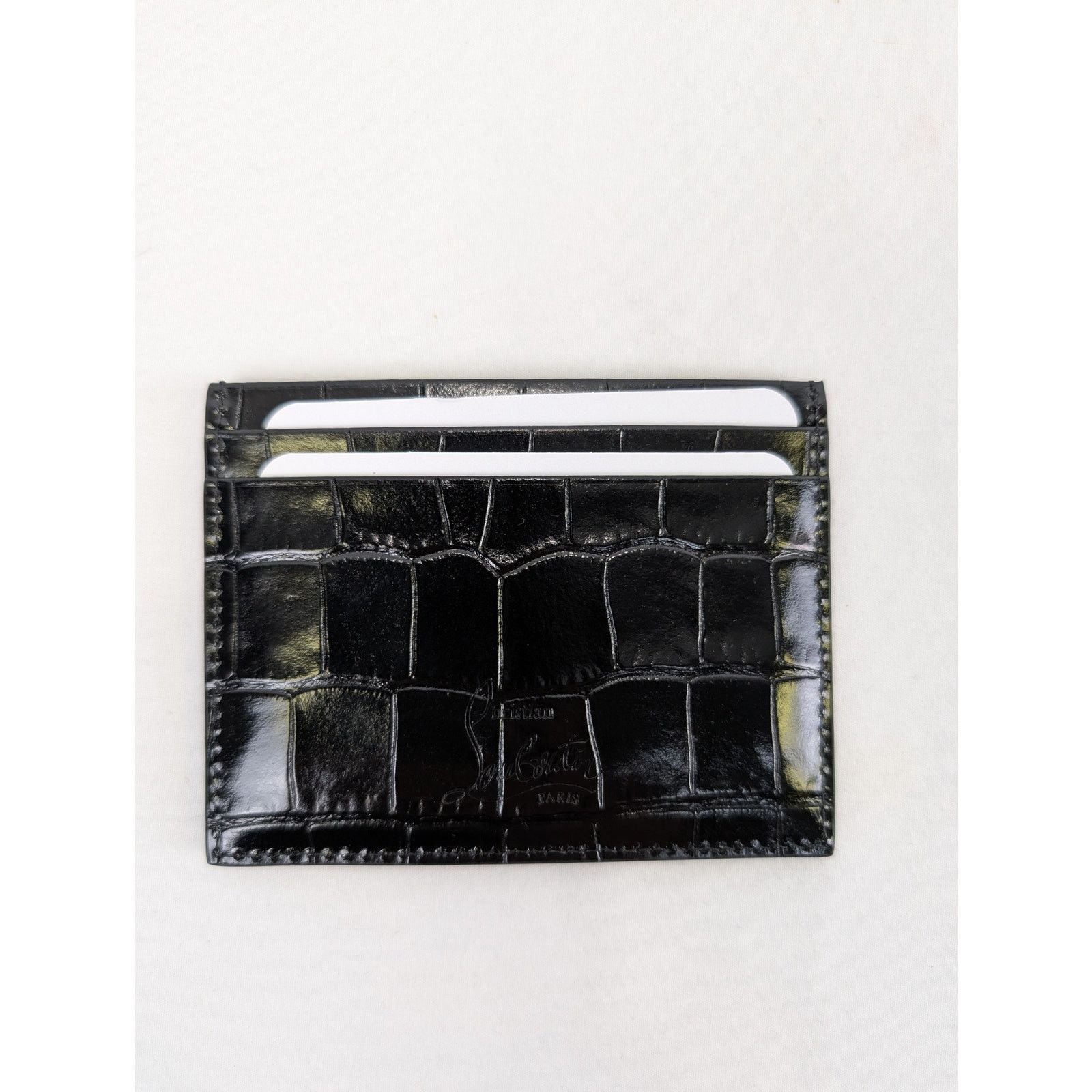 Christian Louboutin o1rshd1 Size: OS / Calf Ali/Happy Rui Logo Card Holder Black Size ONE SIZE - 3 Thumbnail