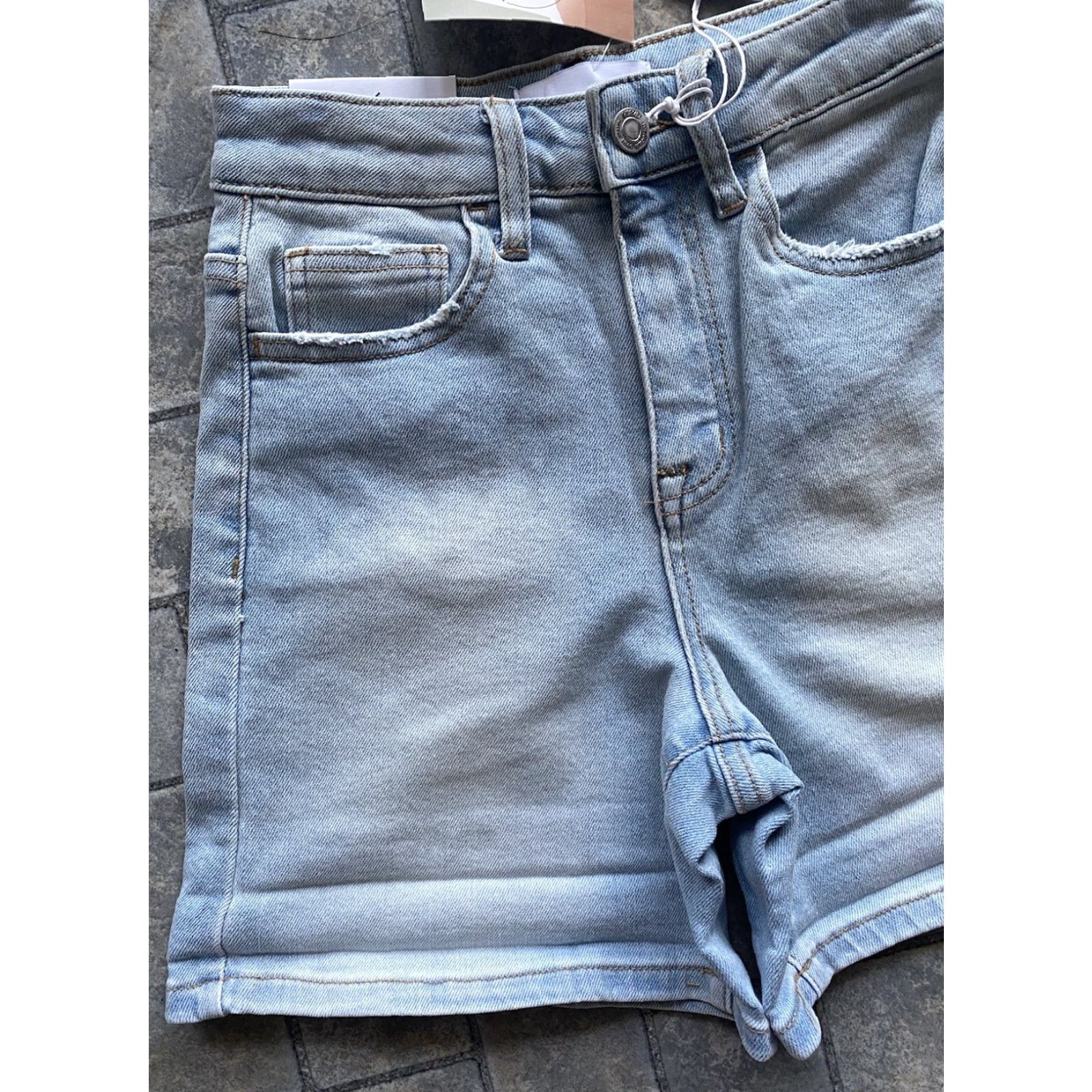 Denime Vervet Cortney Stretch Mom Shorts Denim Blue Women’s XS Size 26" / US 2 / IT 38 - 2 Thumbnail