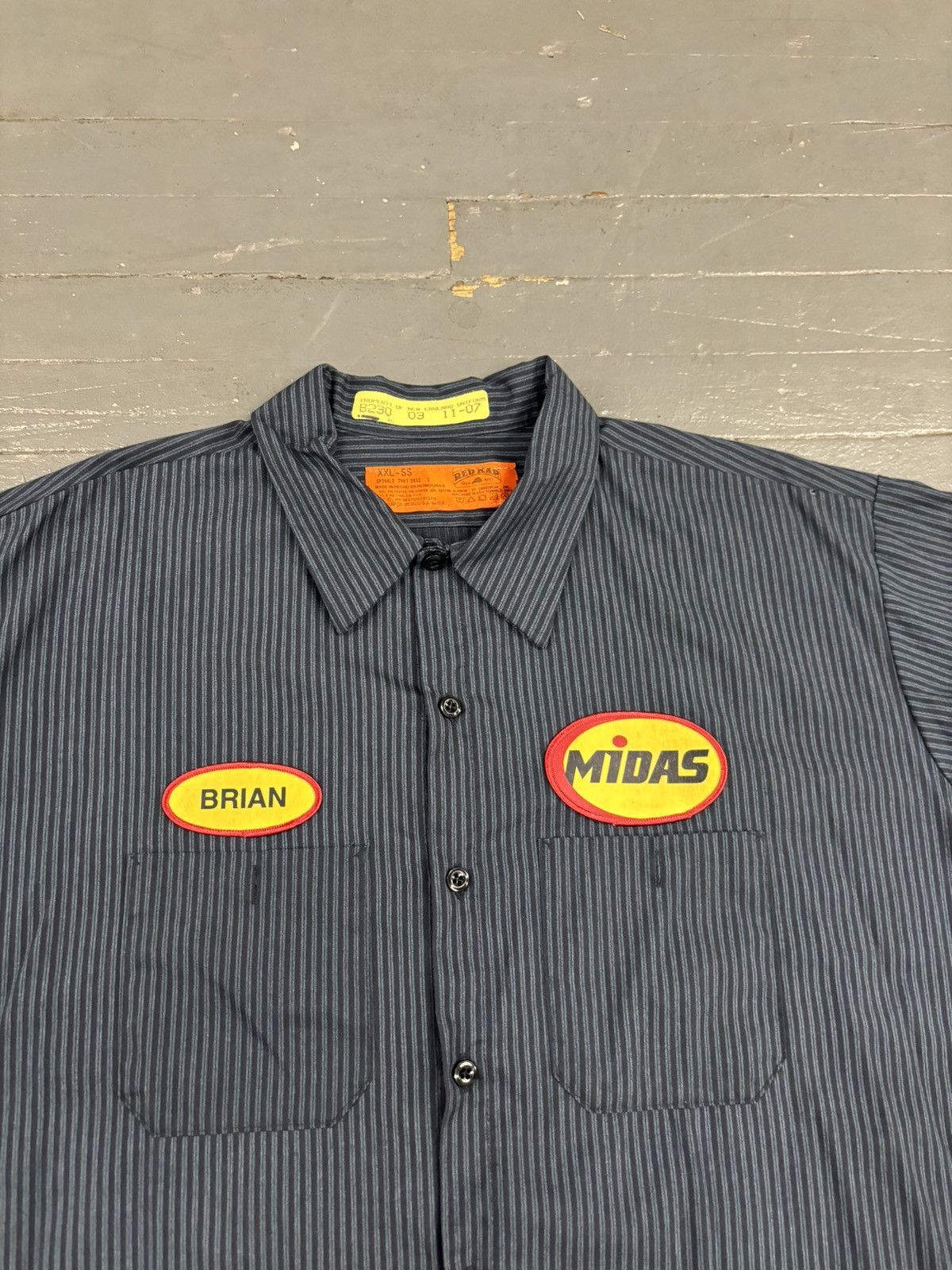Vintage Vintage Red kap Midas workwear shirt Size US XXL / EU 58 / 5 - 3 Thumbnail