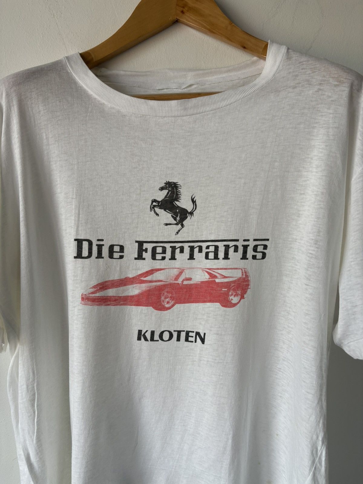 Ferrari × Vintage Vintage 80s Ferrari F40 Graphic Tee Size US XL / EU 56 / 4 - 2 Thumbnail