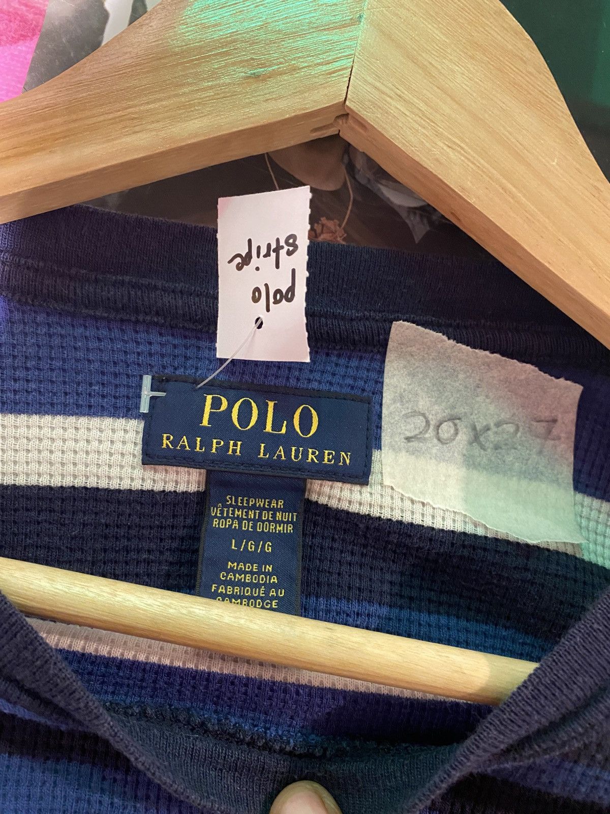 Polo Ralph Lauren Polo Ralph Lauren Striped Knit Waffle Long Sleeve Size L / US 10 / IT 46 - 5 Thumbnail