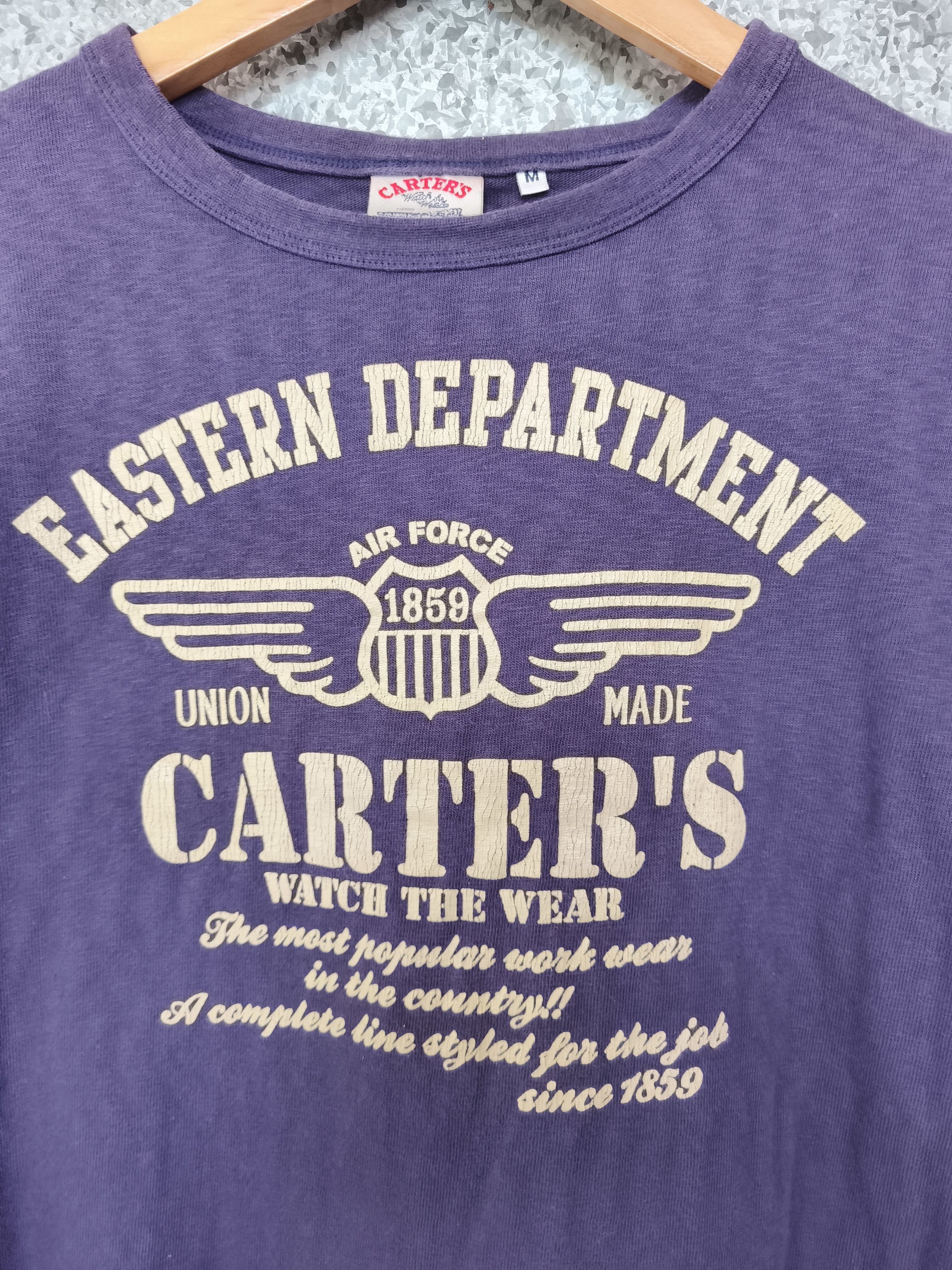 Vintage 🔥 Vtg 90s Vintage Carters X Union Made t shirt Air Force Size US S / EU 44-46 / 1 - 2 Thumbnail