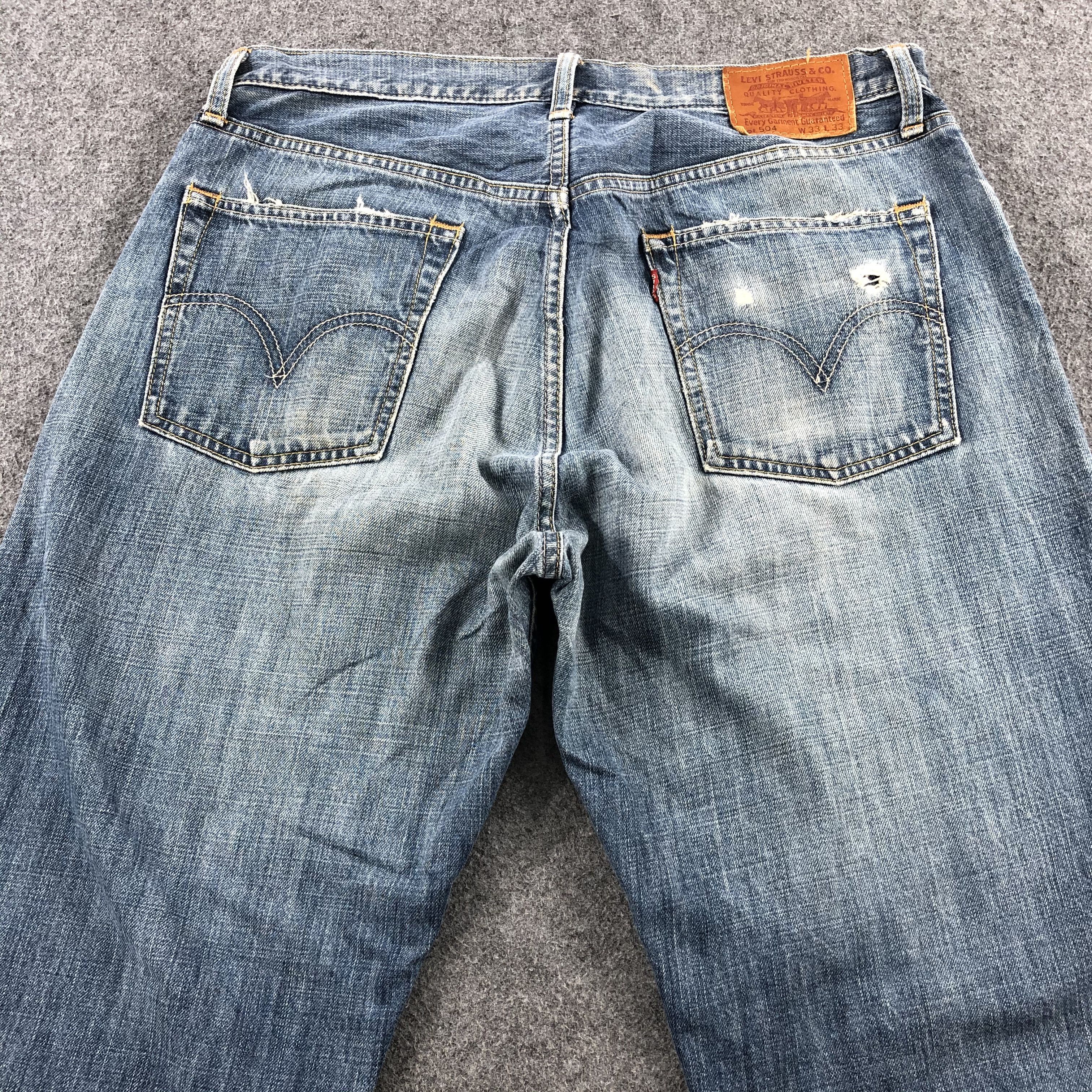 Levi's × Vintage 90s Vintage Blue Wash Levis 504 Jeans-JM2009 Size US 35 - 5 Thumbnail