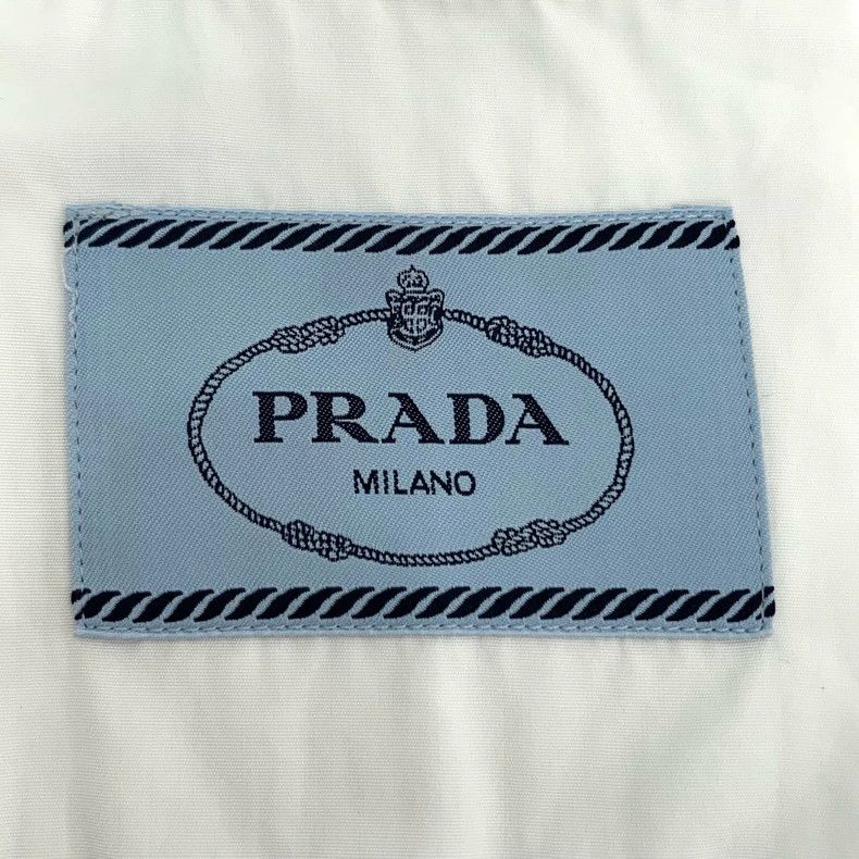 Prada Prada 21 logo triangle floral print lapel white cotton shor Size US L / EU 52-54 / 3 - 6 Thumbnail