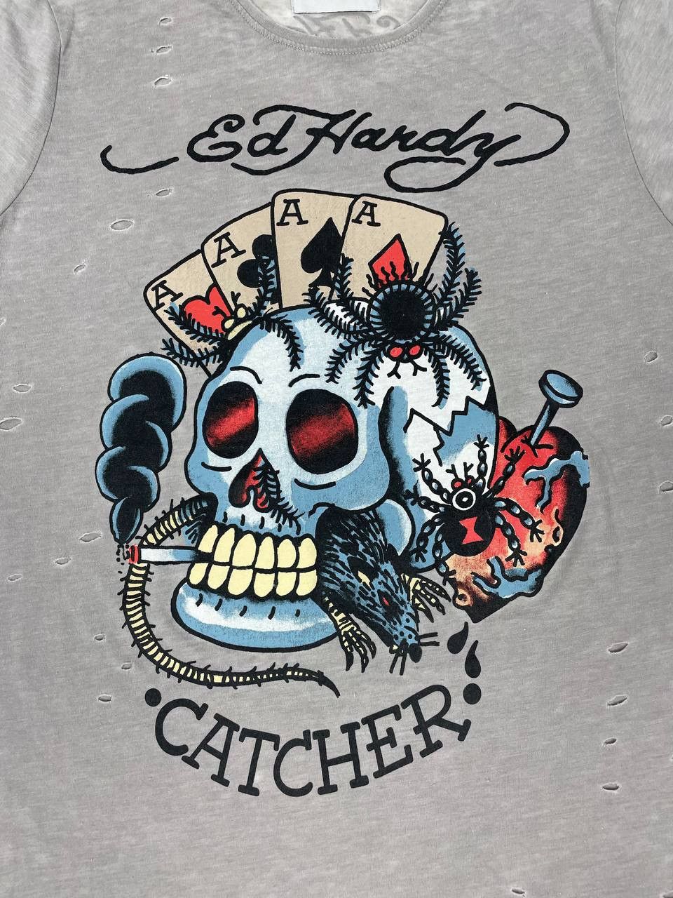Christian Audigier Ed Hardy Tattoo T Shirt Big Logo Y2K Avant Gard Size US S / EU 44-46 / 1 - 5 Thumbnail