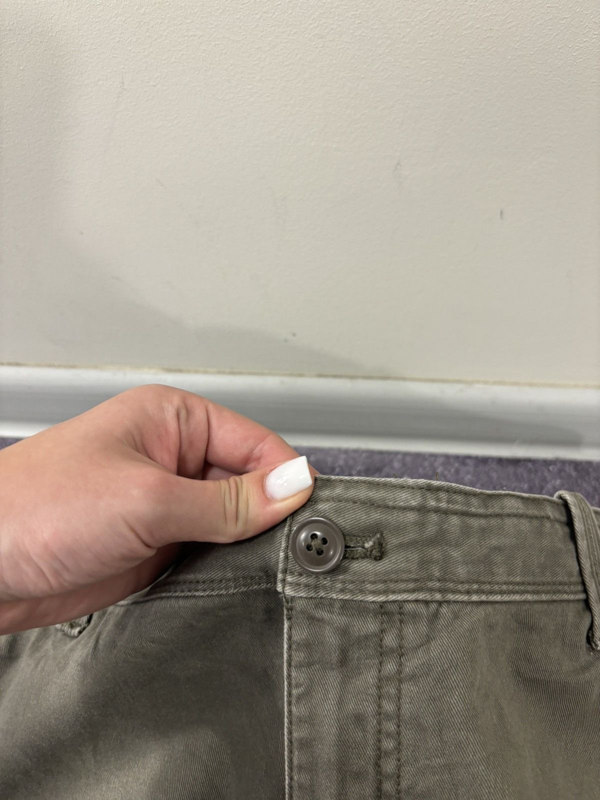 Izod Vintage IZOD 2000s Military Green Hype Baggy Cargo Shorts Size US 36 / EU 52 - 8 Thumbnail