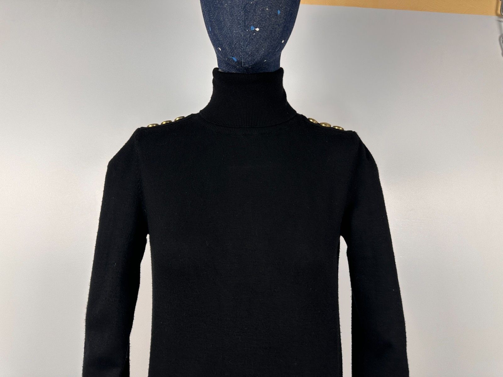 Other Holland Cooper Roll Neck Brown Black Pullover Jumper Sweater Size XS / US 0-2 / IT 36-38 - 3 Thumbnail