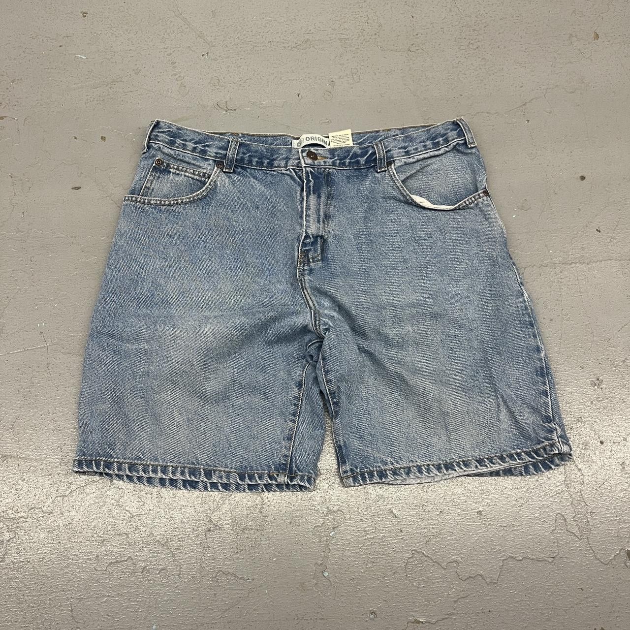 Faded Glory VTG Y2K Faded Glory Light Wash Baggy Essential Jean Shorts Size US 38 / EU 54 - 2 Thumbnail