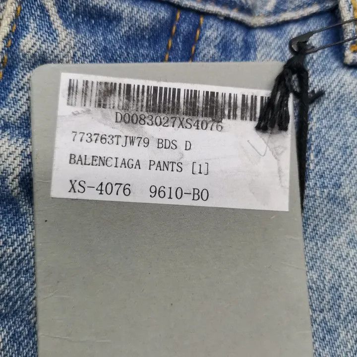 Balenciaga Balenciaga SS24 Washed Denim Pants 0079-2507 Size US 26 / EU 42 - 3 Thumbnail