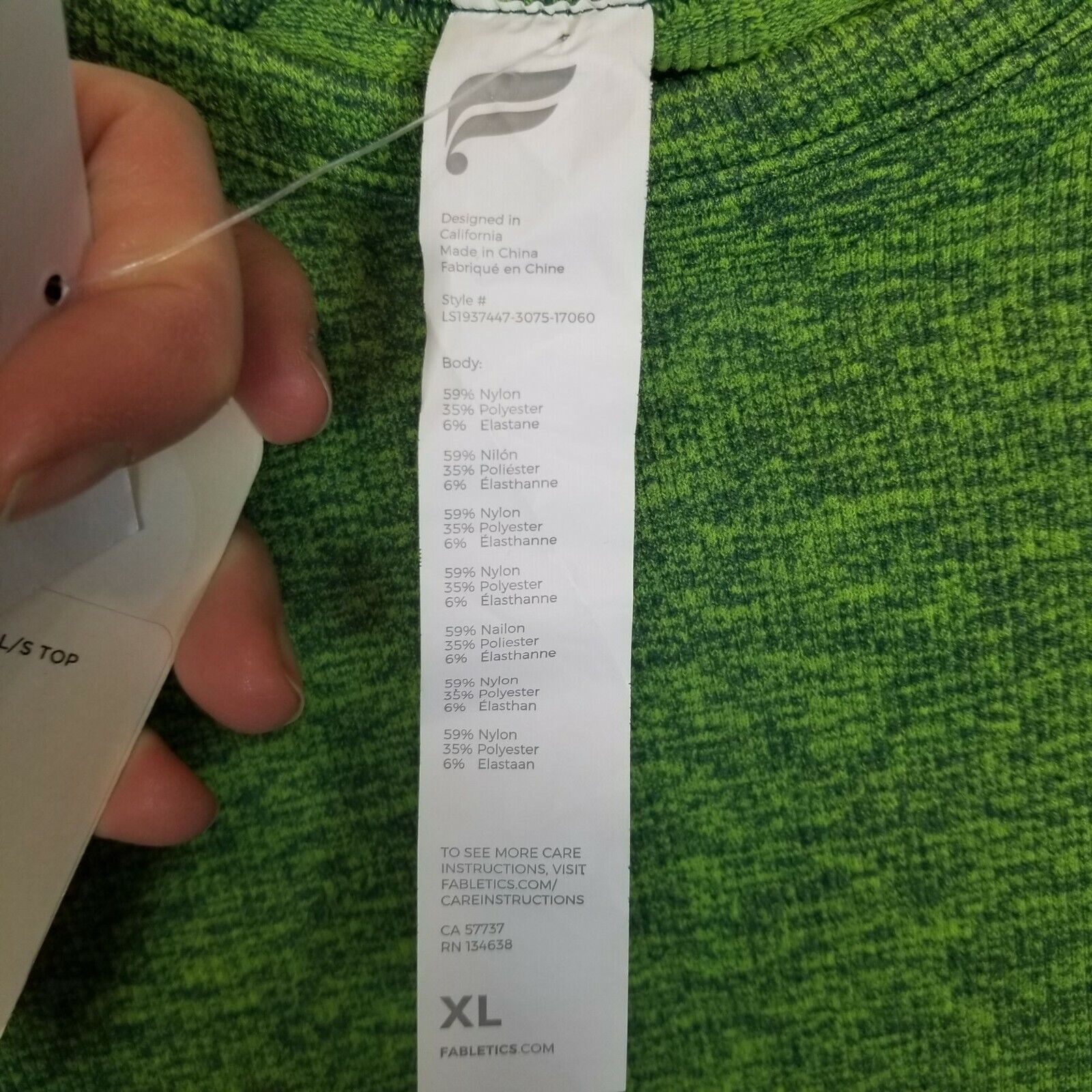 Fabletics Fabletics Womens Bri Ribbed Seamless Crop Top Sz XL Stretch Size XL / US 12-14 / IT 48-50 - 7 Thumbnail