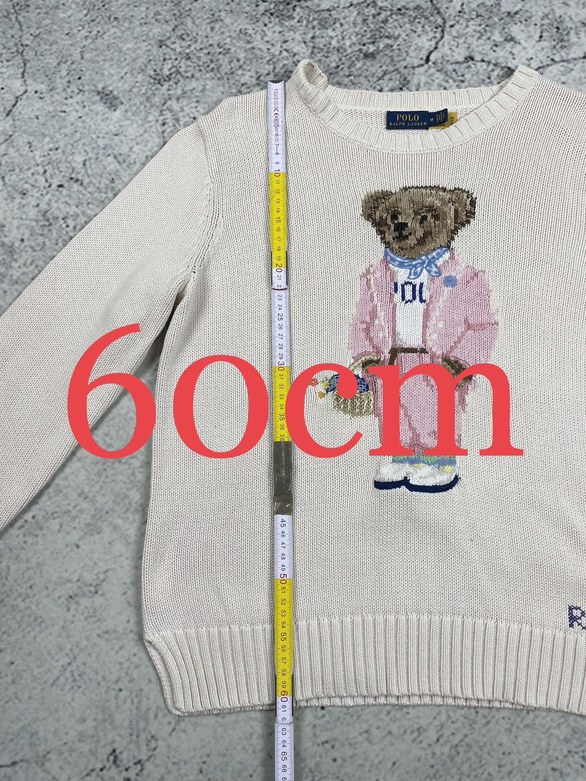 Polo Ralph Lauren Polo Ralph Lauren M Bear Cotton Sweater Beige Premium Size M / US 6-8 / IT 42-44 - 6 Thumbnail