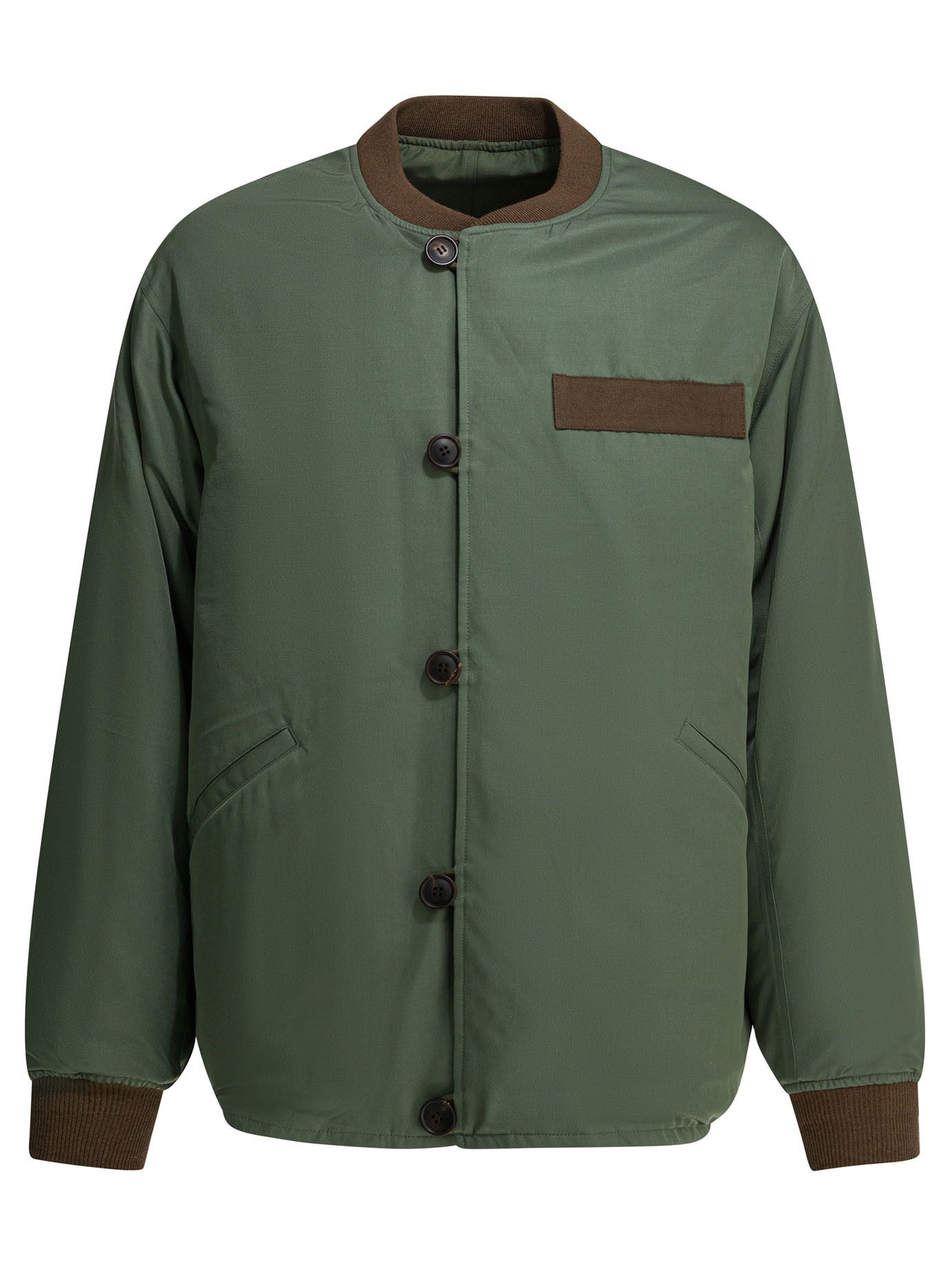 Visvim SS26 Contrast-Trim Button-Up Bomber Jacket Size US L / EU 52-54 / 3 - 1 Thumbnail