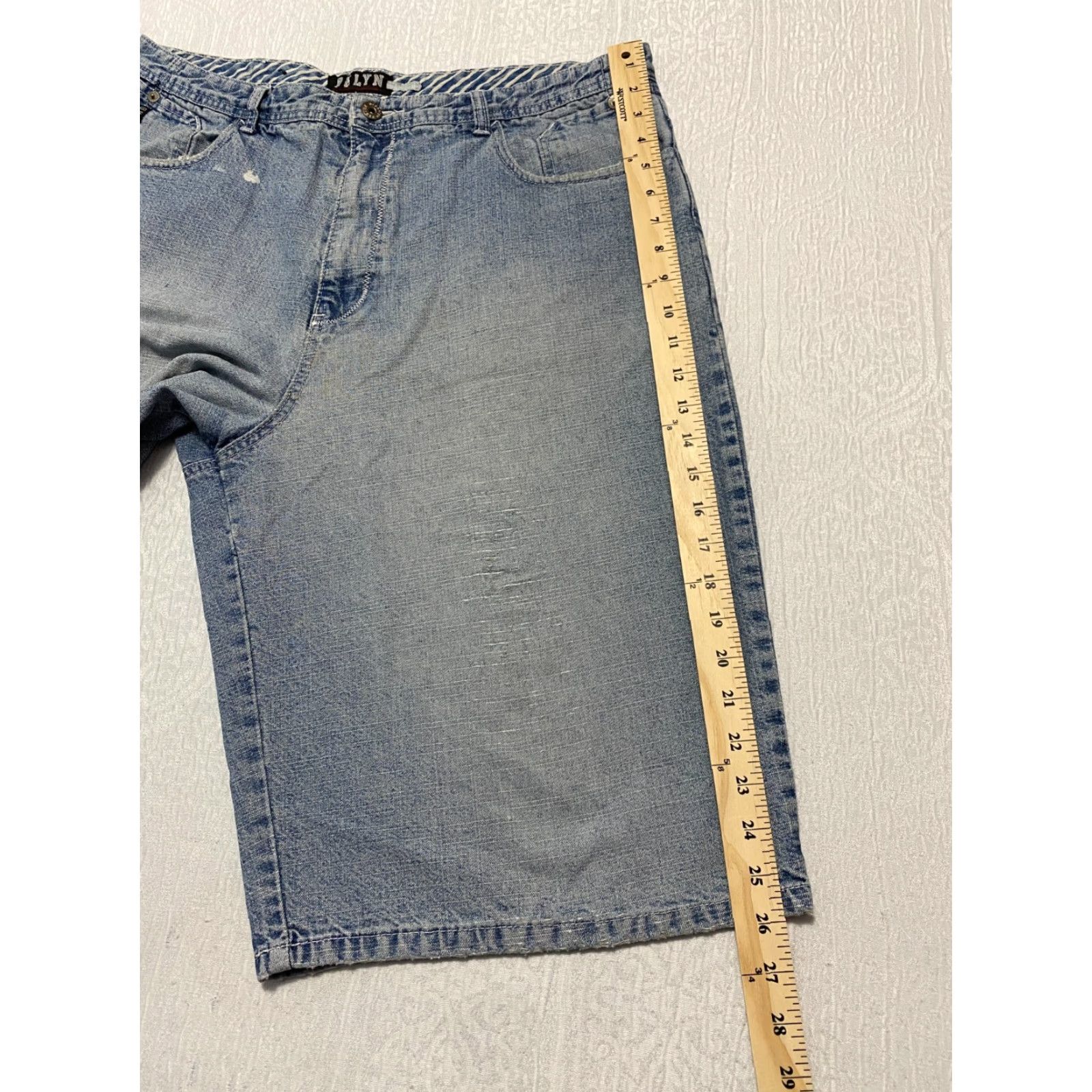 Express Brooklyn Xpress Jeans Shorts Baggy Y2K Loose Fit Straight Men’s Size 40 Blue Size US 40 / EU 56 - 6 Thumbnail