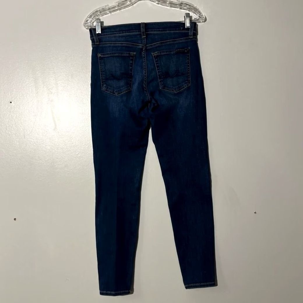 7 For All Mankind VINTAGE 7 For All Mankind Ankle Gwenevere Skinny 5 Pocket Washed Blue Jeans Women's 27 Size 27" / US 4 / IT 40 - 4 Thumbnail