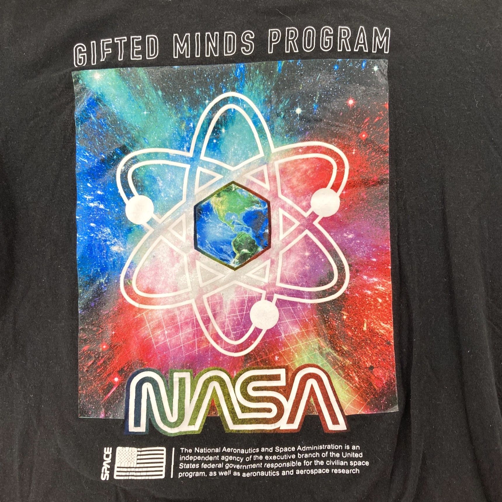 Akademiks AKADEMIKS Black NASA T-Shirt COTTON-Men's XL Classic Space Theme Graphic Print Crew Neck Short Sleeve Men XL Black NASA T-Shirt Size US XL / EU 56 / 4 - 5 Thumbnail