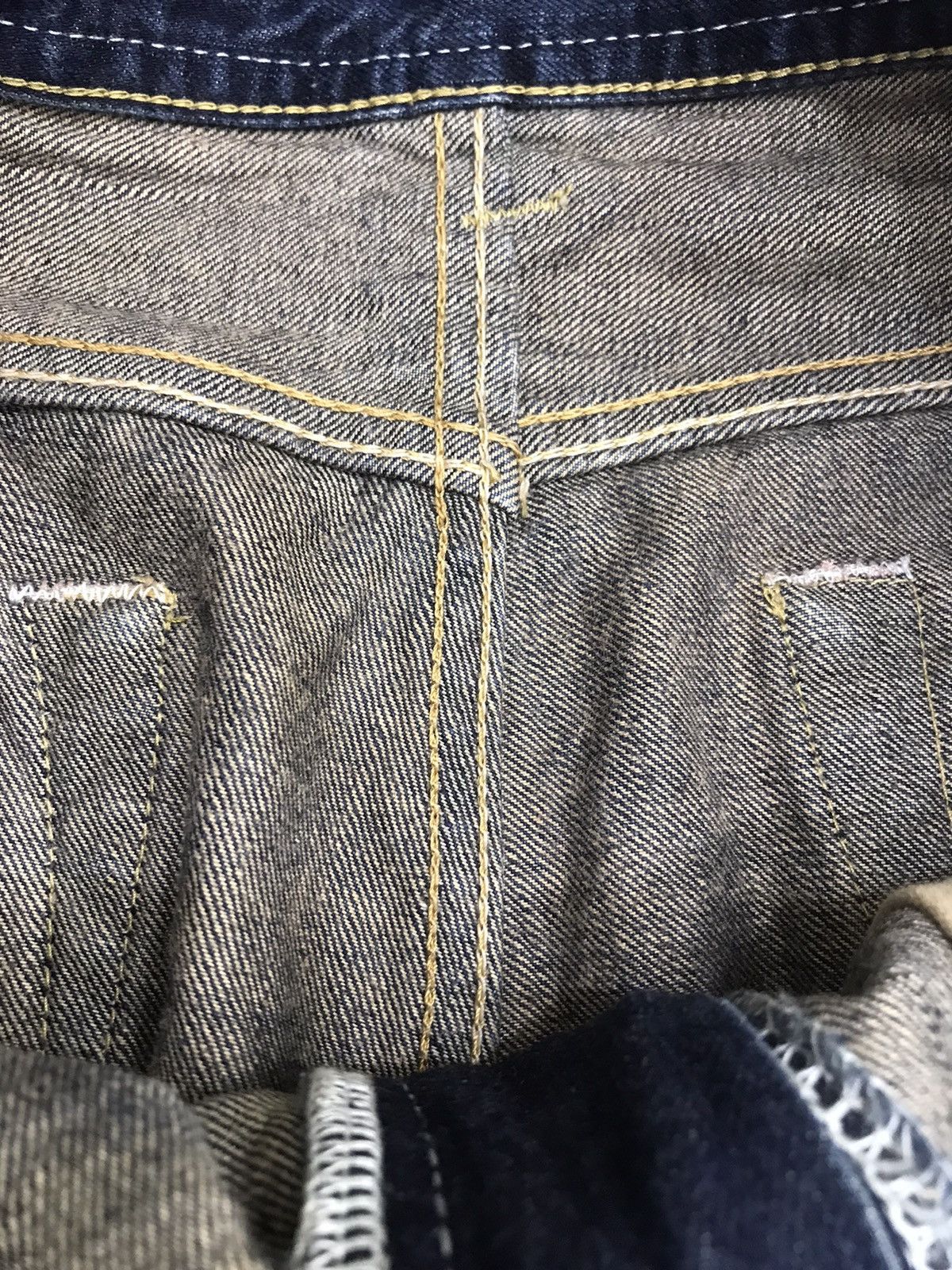 Japanese Brand 💥FLARE💥Archival DENICRA Sick Fade Mud Wash Flare Denim F54 Size US 35 - 11 Thumbnail