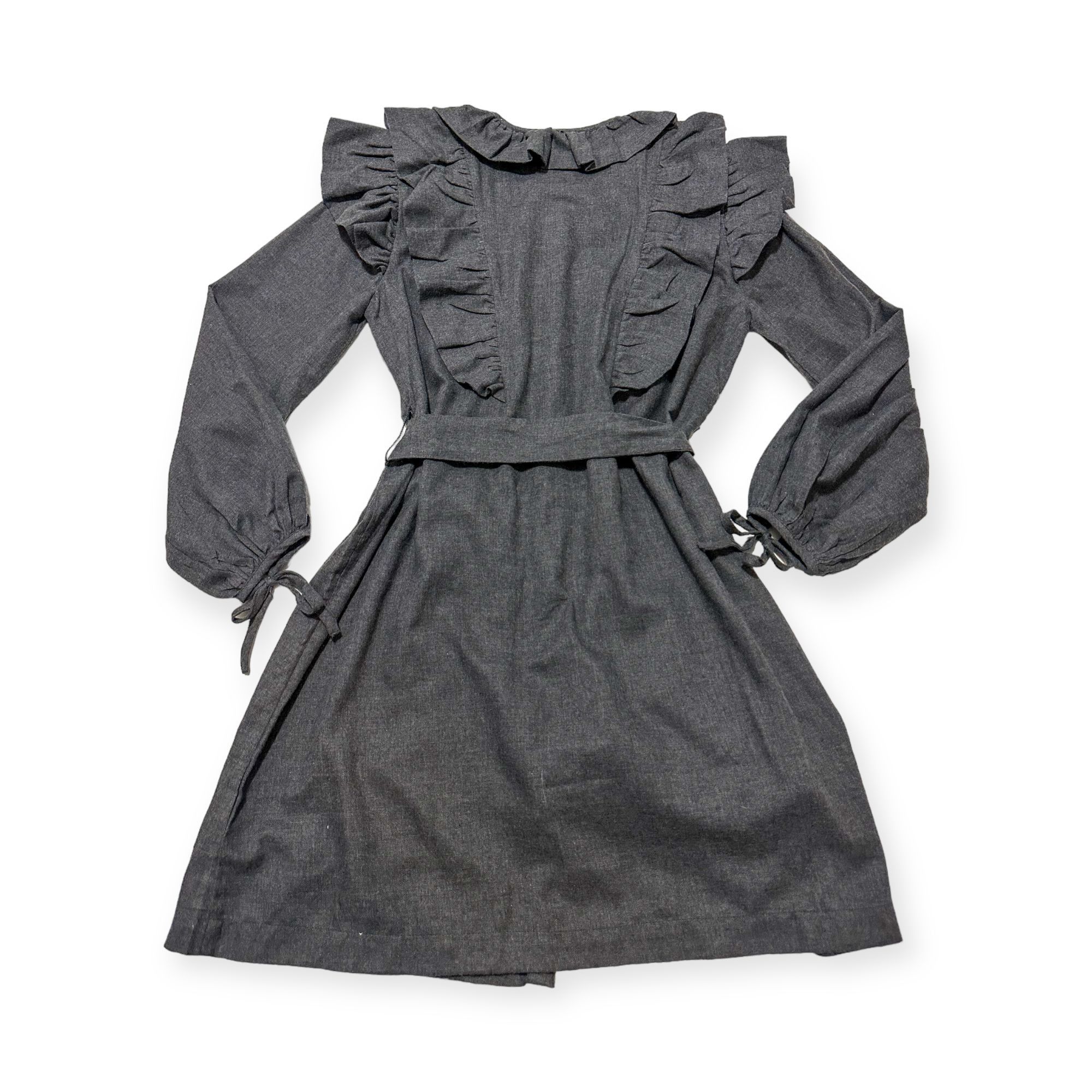 Antik Batik NWT Antik Batik Lova Belted Ruffled Cotton-flannel Mini Dres Size M / US 6-8 / IT 42-44 - 5 Thumbnail