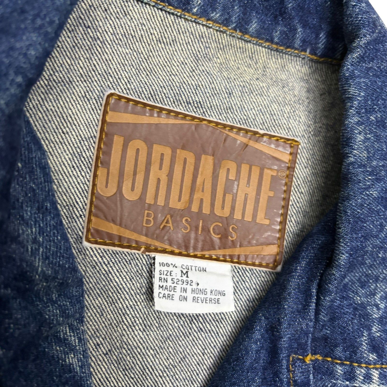 Jordache VINTAGE 90s JORDACHE Jean Jacket Retro Cropped Coat Medium Size M / US 6-8 / IT 42-44 - 5 Thumbnail