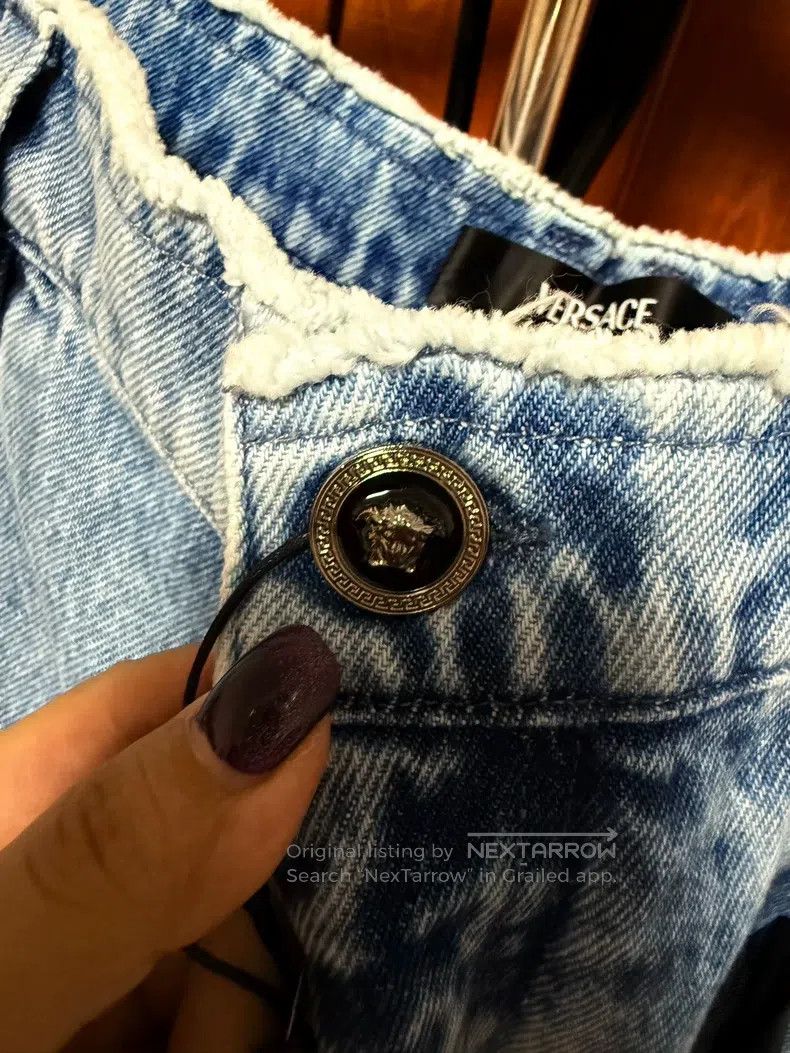 Versace Versace Washed wide-leg jeans Size US 34 / EU 50 - 4 Thumbnail