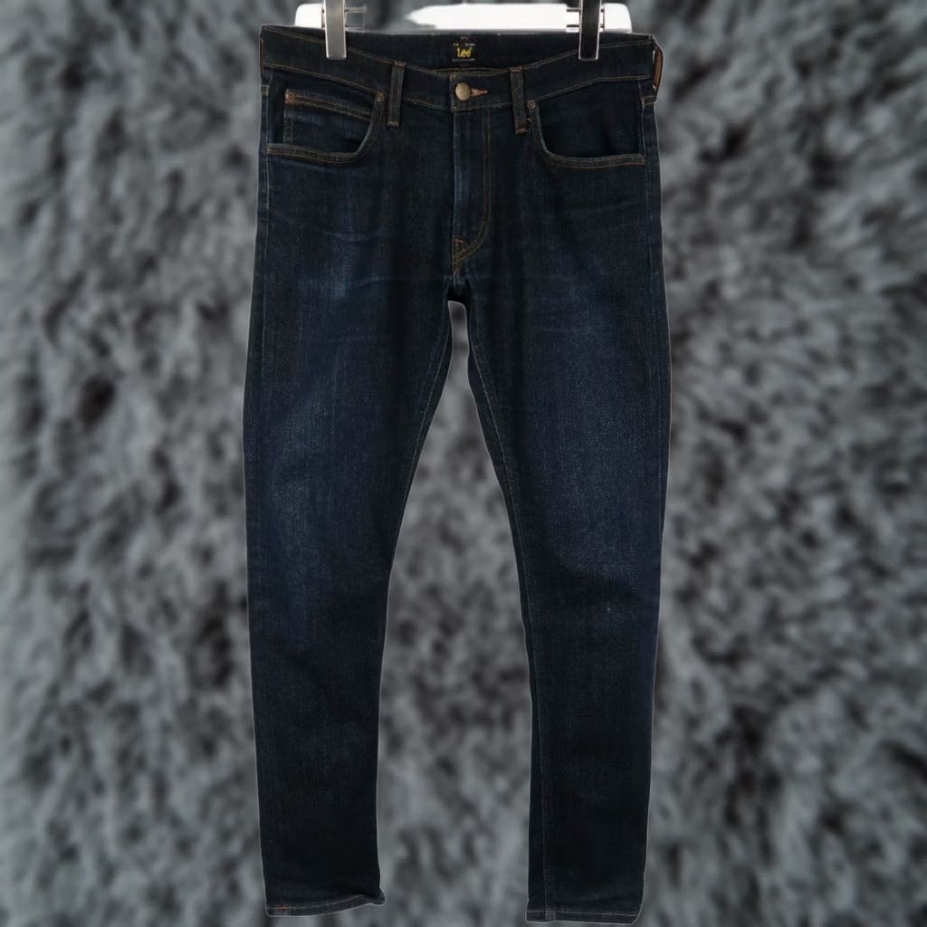 Lee LEE Jeans Luke Men's W32/L32 Slim Fit Stretch Zip Fly Dark Blue Size US 32 / EU 48 - 1 Thumbnail