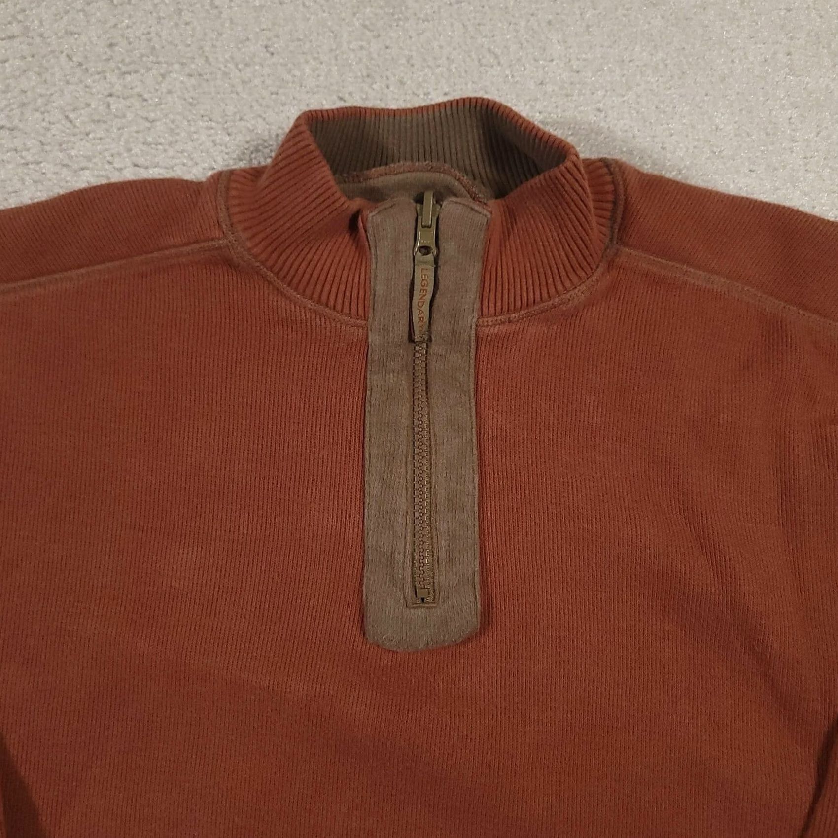 Vintage VINTAGE Legendary Whitetails Quarter Zip Sweatshirt Mens XL Brown Mock Neck Size US XL / EU 56 / 4 - 3 Thumbnail