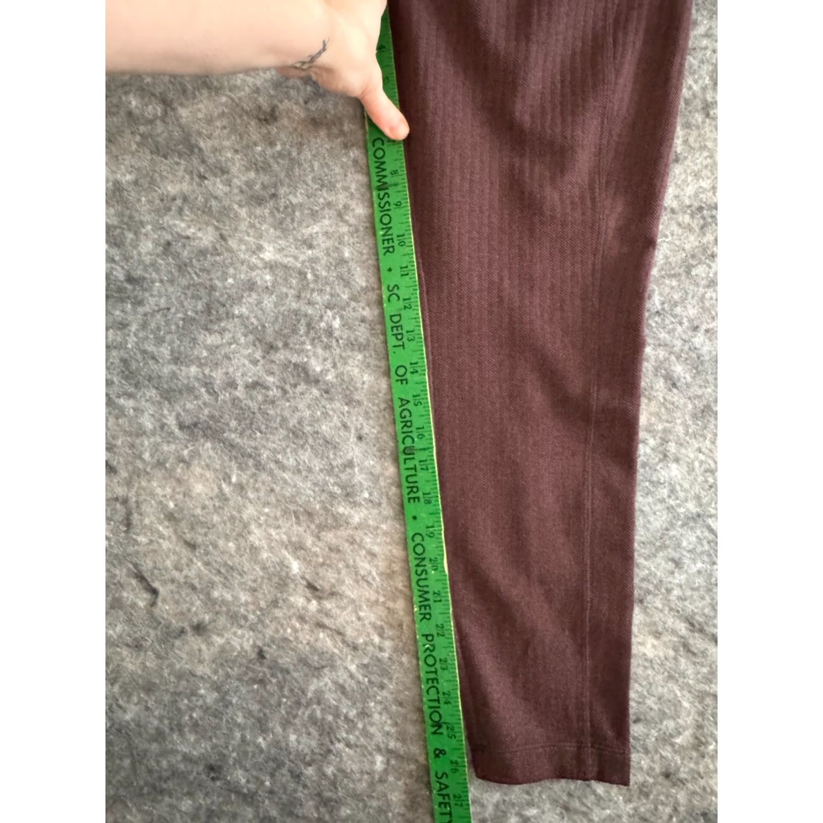 Athleta Athleta Leggings Herringbone Red L Womens Athletic Activewear Running Yoga Gym Tight Pull On Size 36" / US 14 / IT 50 - 5 Thumbnail