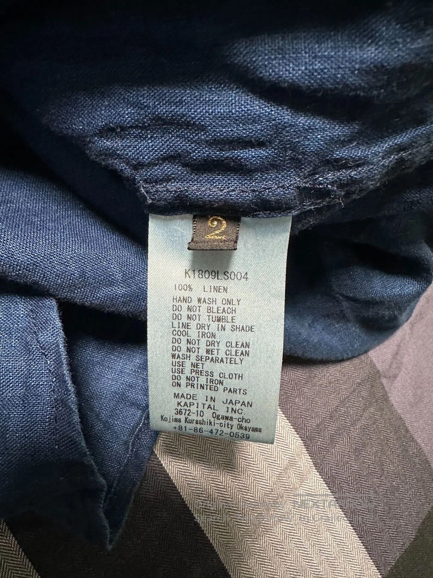 Kapital Kapital Men's Blue Dye Shirt. Size US M / EU 48-50 / 2 - 6 Thumbnail