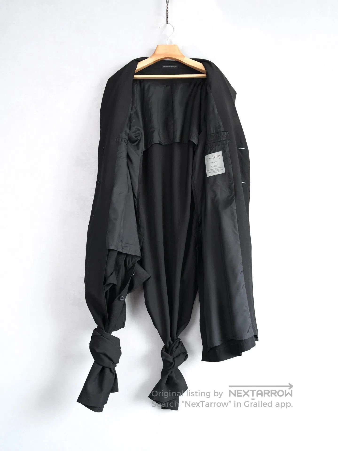 Yohji Yamamoto Yohji Yamamoto 24SS Asymmetric Rope Knot Coat. Size US M / EU 48-50 / 2 - 4 Thumbnail